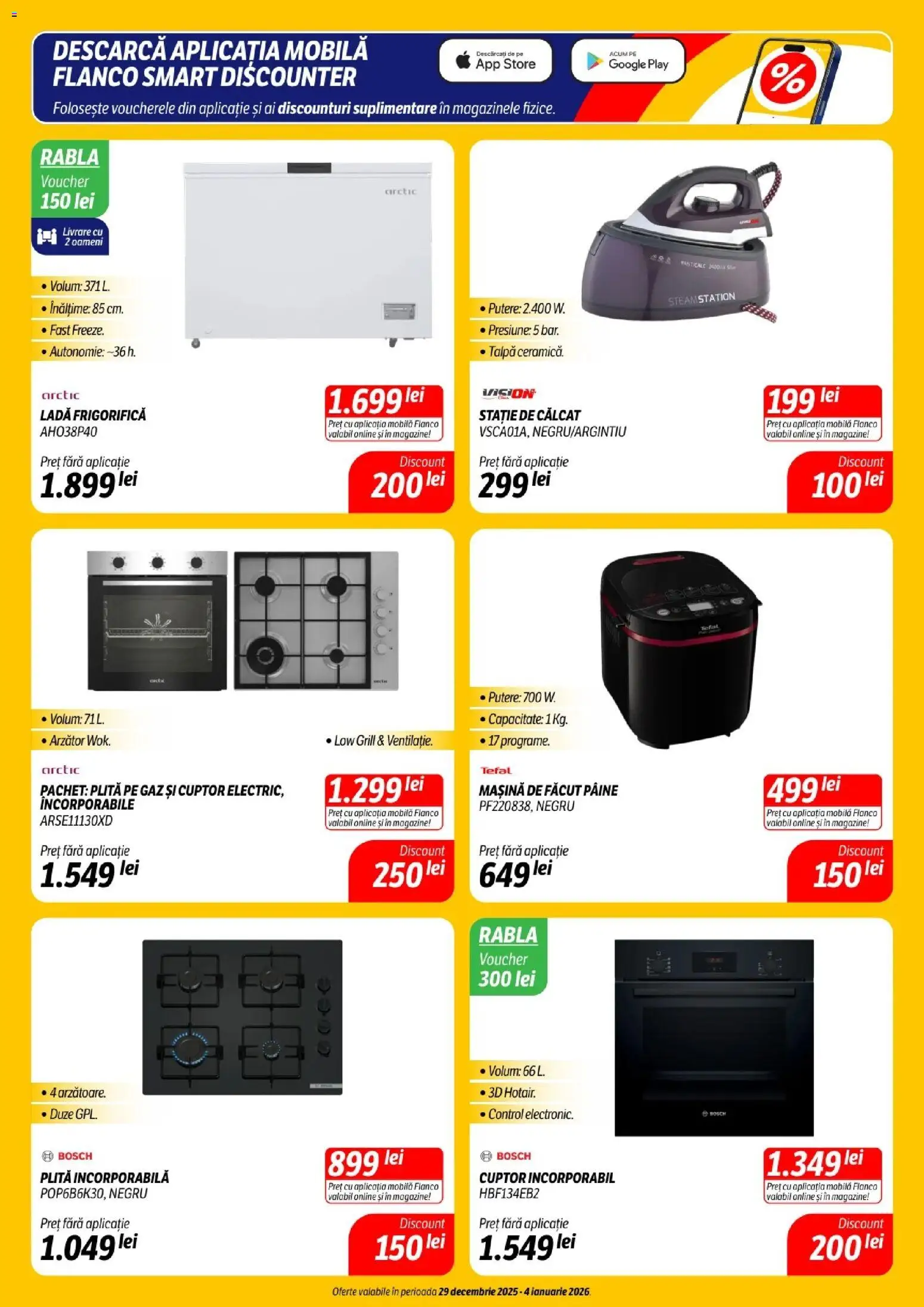 Catalog Flanco 29 Decembrie 2025 - 3 Ianuarie 2026 | Pagina 9 | Produse: Cuptor, Grill, Mașină De Făcut Pâine, Pâine