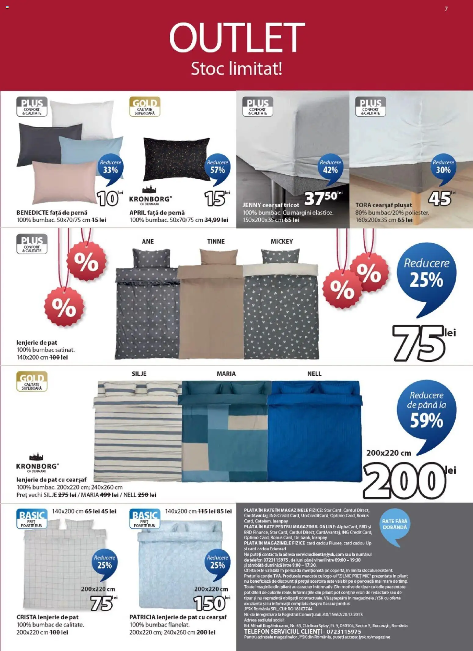 Catalog JYSK 25 Decembrie 2025 - 3 Ianuarie 2026 | Pagina 7 | Produse: Telefon, Pat, Lenjerie de pat, Pernă