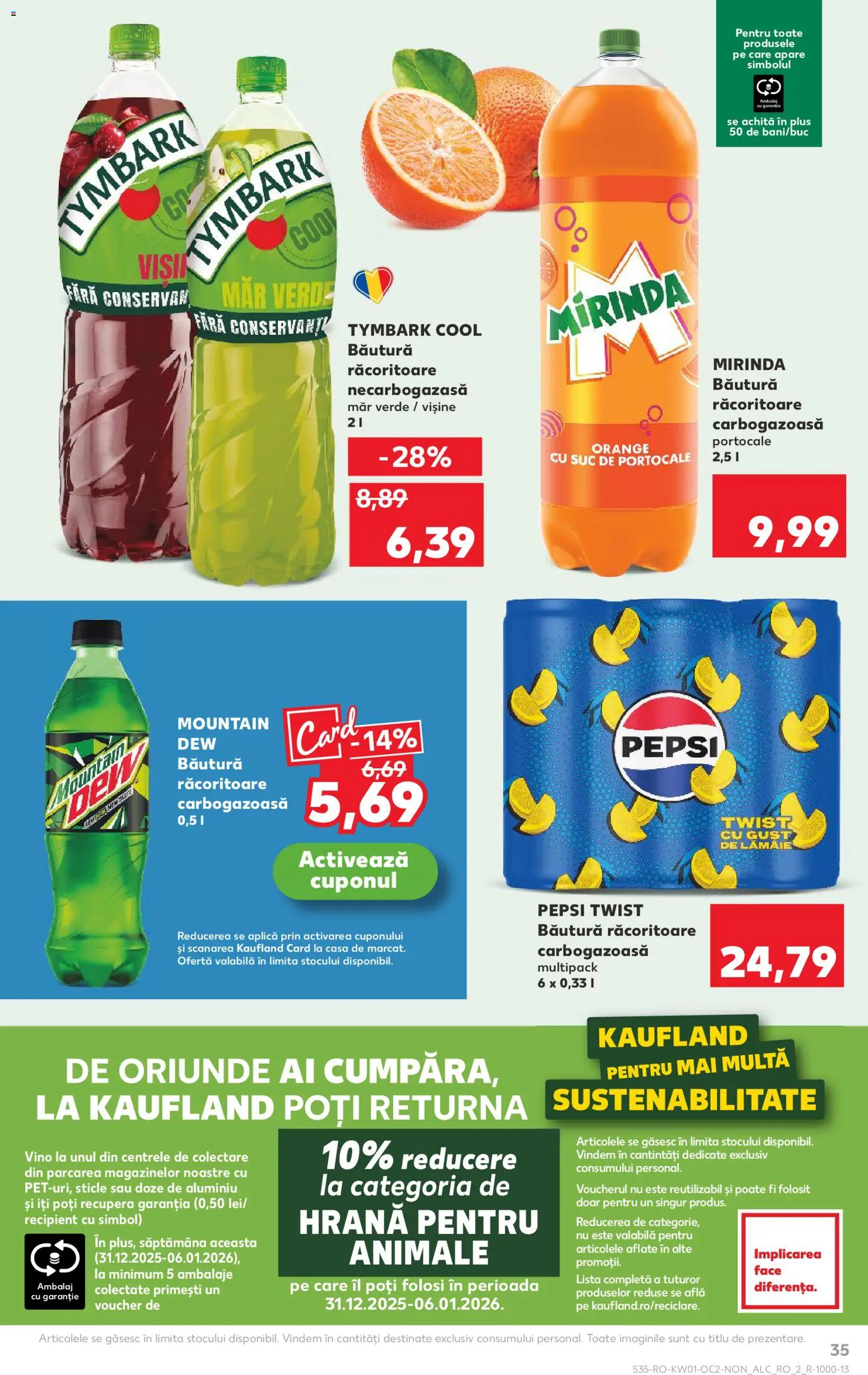 Catalog Kaufland 31 Decembrie 2025 - 5 Ianuarie 2026 | Pagina 35 | Produse: Suc, Portocale, Lămâie