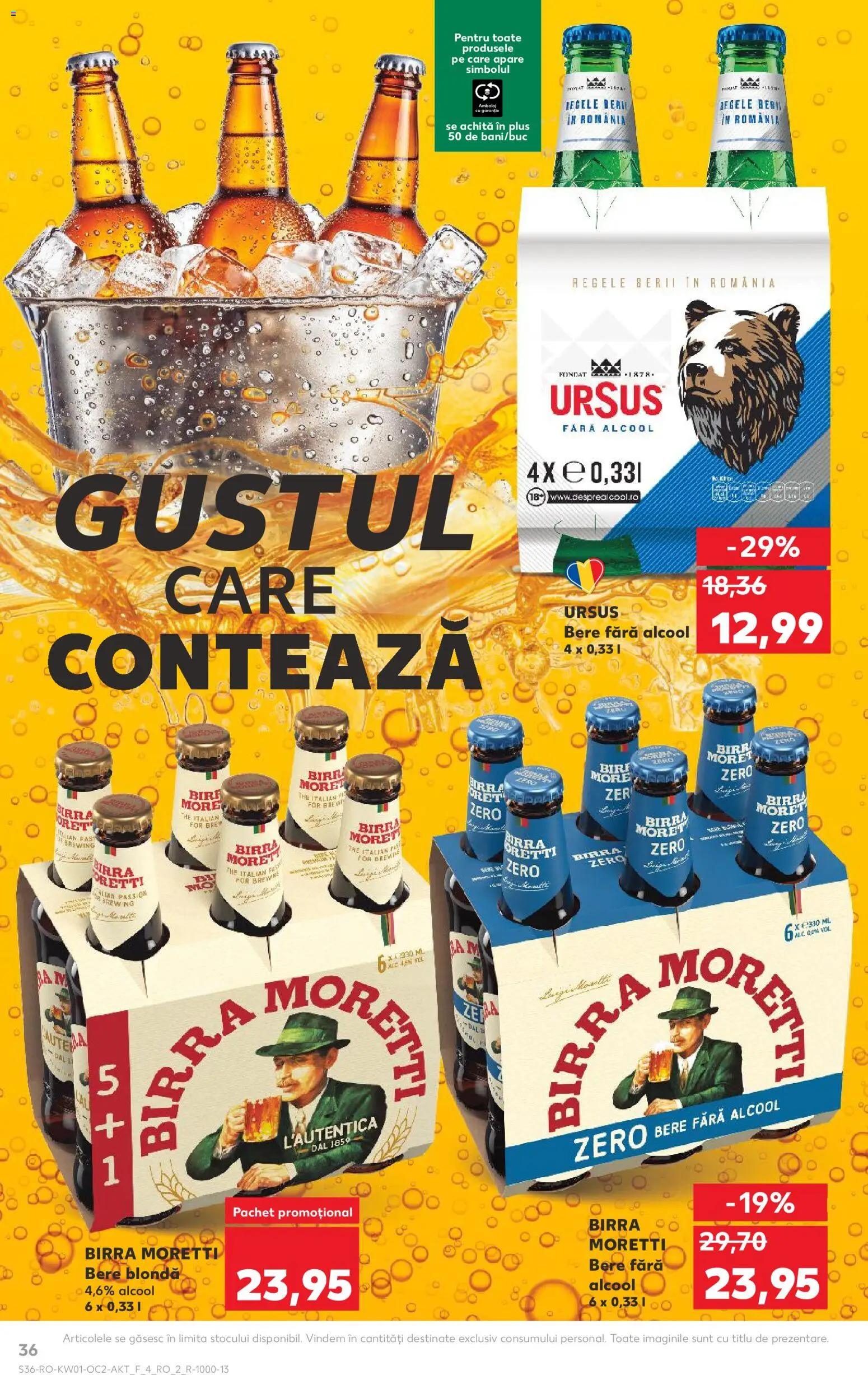 Catalog Kaufland 31 Decembrie 2025 - 5 Ianuarie 2026 | Pagina 36 | Produse: Bere