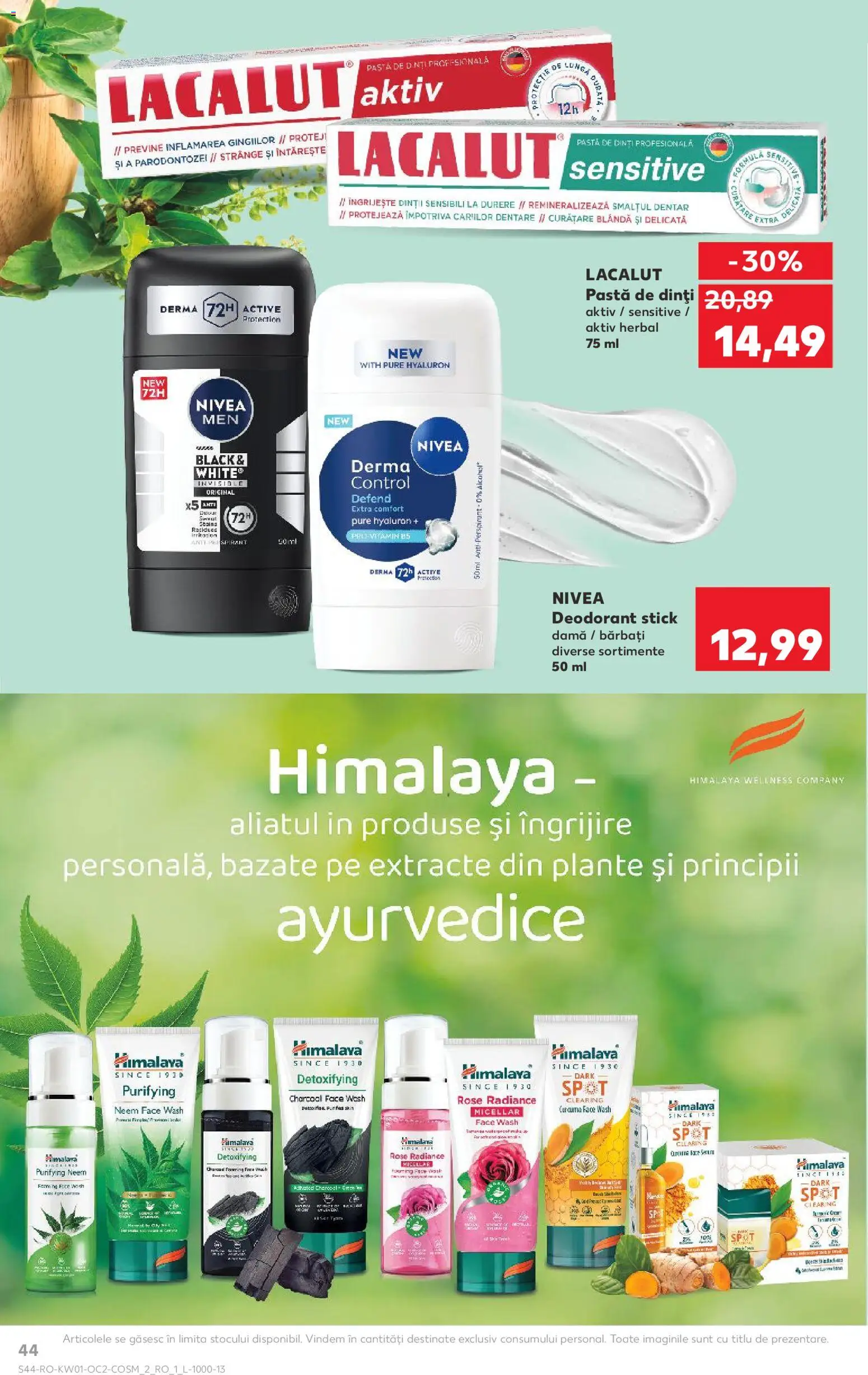 Catalog Kaufland 31 Decembrie 2025 - 5 Ianuarie 2026 | Pagina 44 | Produse: Serum, Deodorant, Antiperspirant, Pastă de dinți