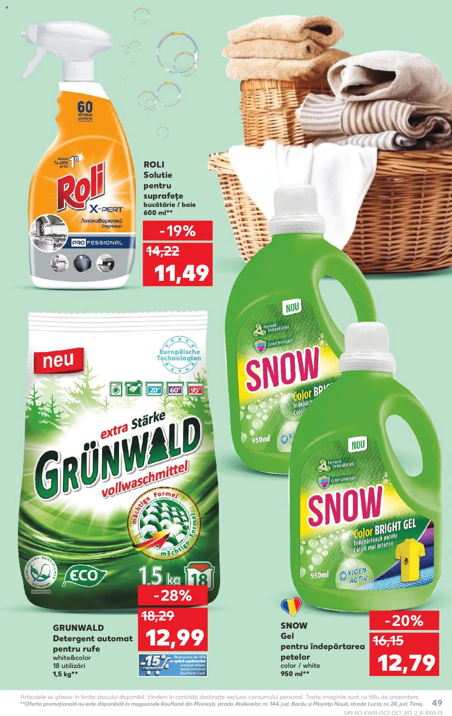 Catalog Kaufland 31 Decembrie 2025 - 5 Ianuarie 2026 | Pagina 49 | Produse: Kedi Ödül Oyuncakları, Bucătărie, Detergent, Îndepărtarea petelor