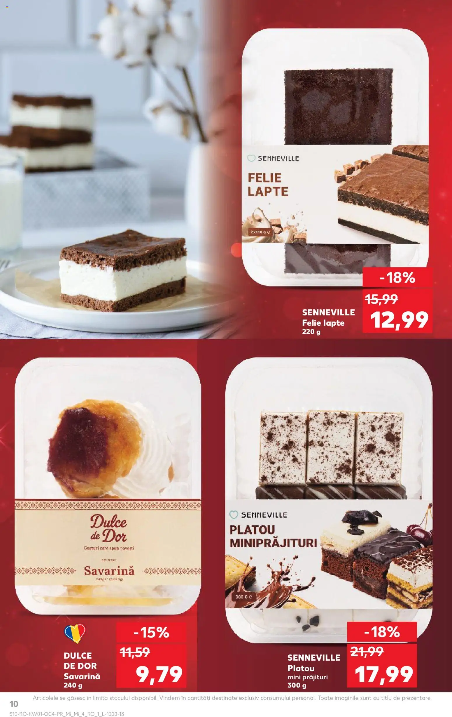 Catalog Kaufland 31 Decembrie 2025 - 6 Ianuarie 2026 | Pagina 10 | Produse: Savarină, Lapte