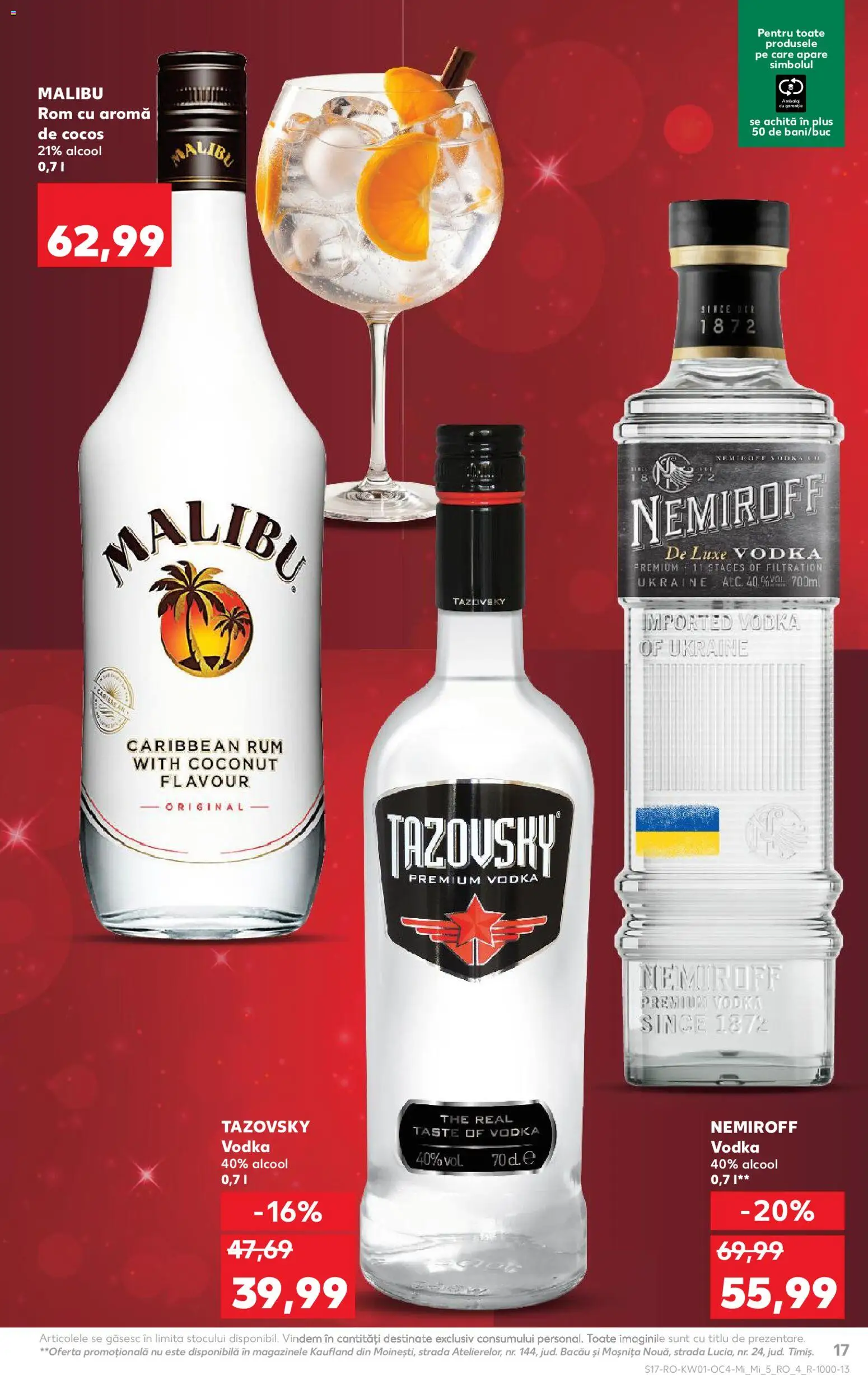 Catalog Kaufland 31 Decembrie 2025 - 6 Ianuarie 2026 | Pagina 17 | Produse: Rom, Vodka