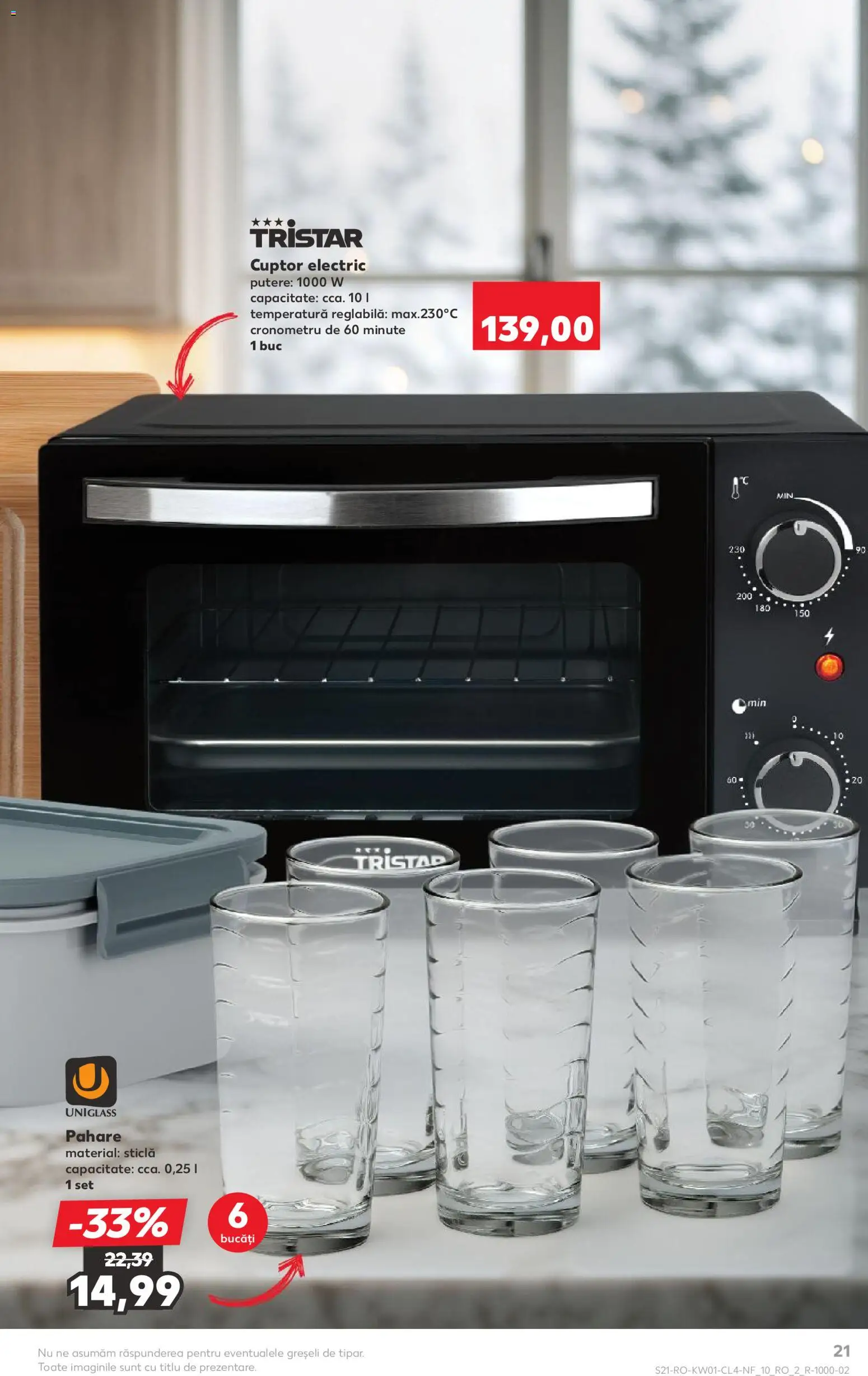 Catalog Kaufland 31 Decembrie 2025 - 5 Ianuarie 2026 | Pagina 21 | Produse: Cuptor, Pahare