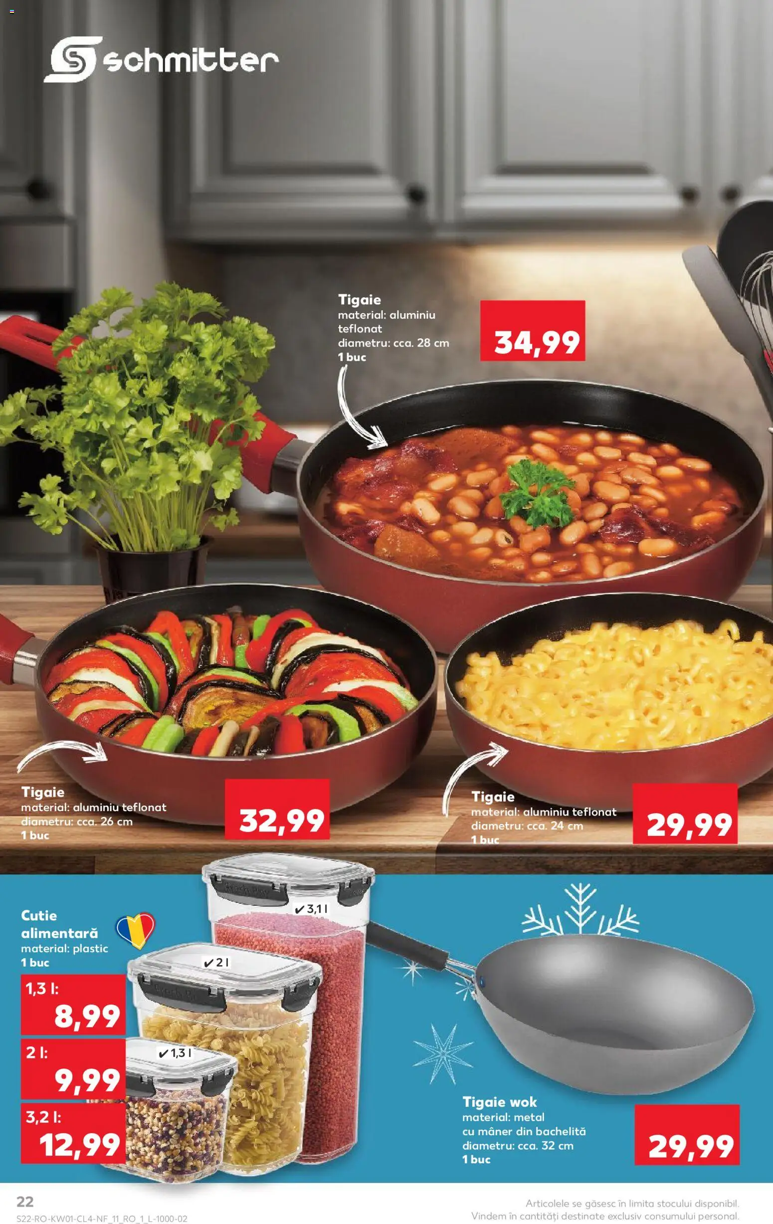 Catalog Kaufland 31 Decembrie 2025 - 5 Ianuarie 2026 | Pagina 22 | Produse: Tigaie, Mâner, Cutie