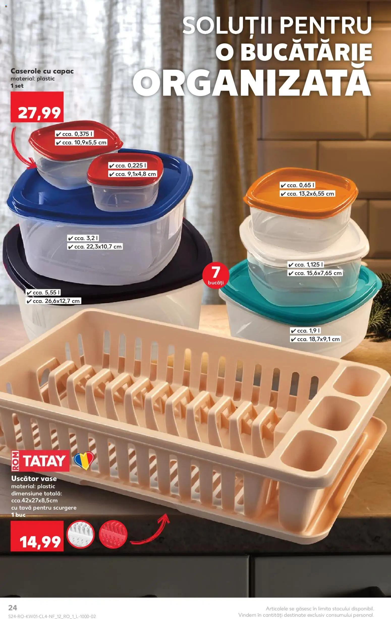 Catalog Kaufland 31 Decembrie 2025 - 5 Ianuarie 2026 | Pagina 24 | Produse: Uscător, Caserole, Bucătărie, Rom