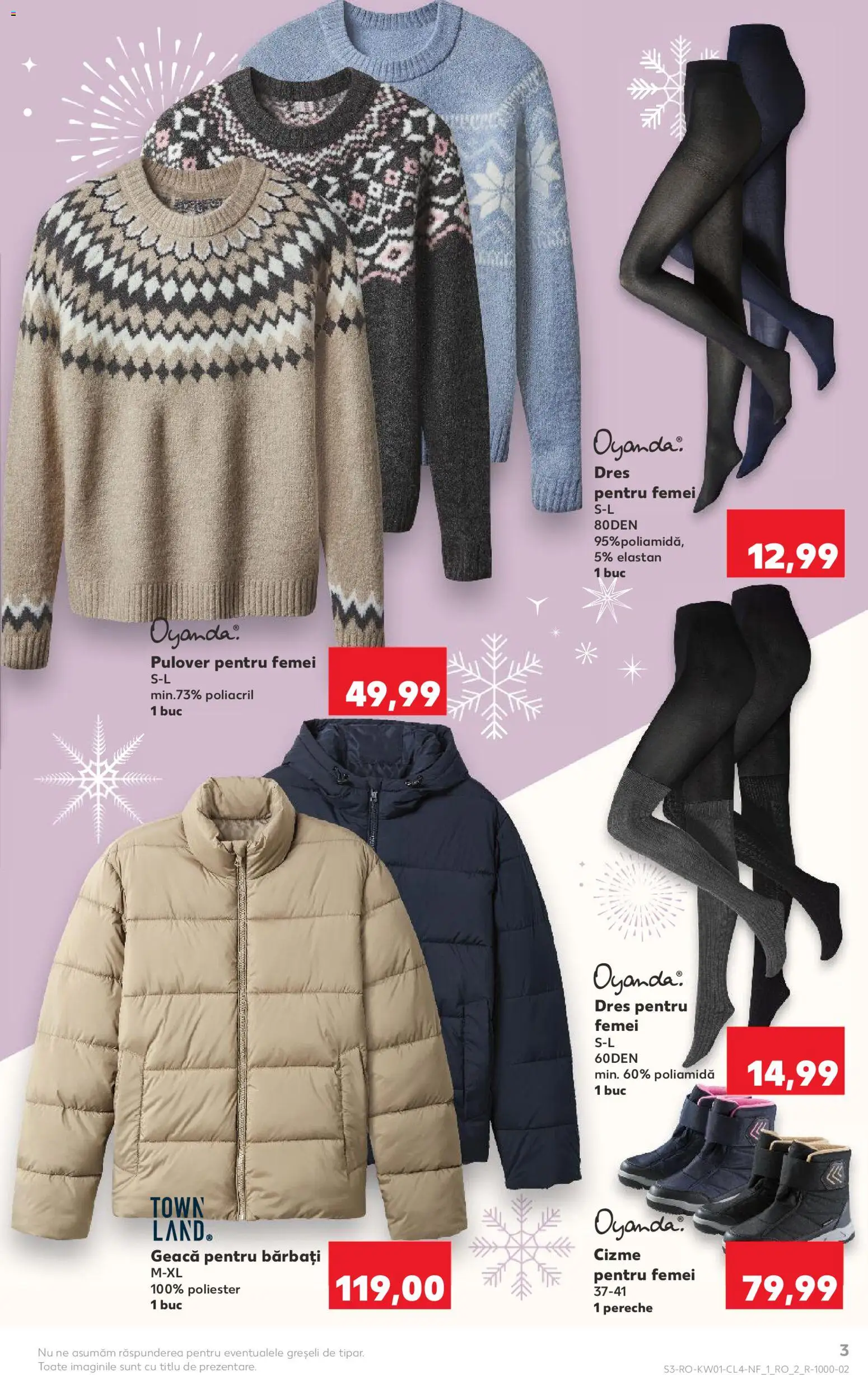 Catalog Kaufland 31 Decembrie 2025 - 5 Ianuarie 2026 | Pagina 3 | Produse: Pulover, Geacă
