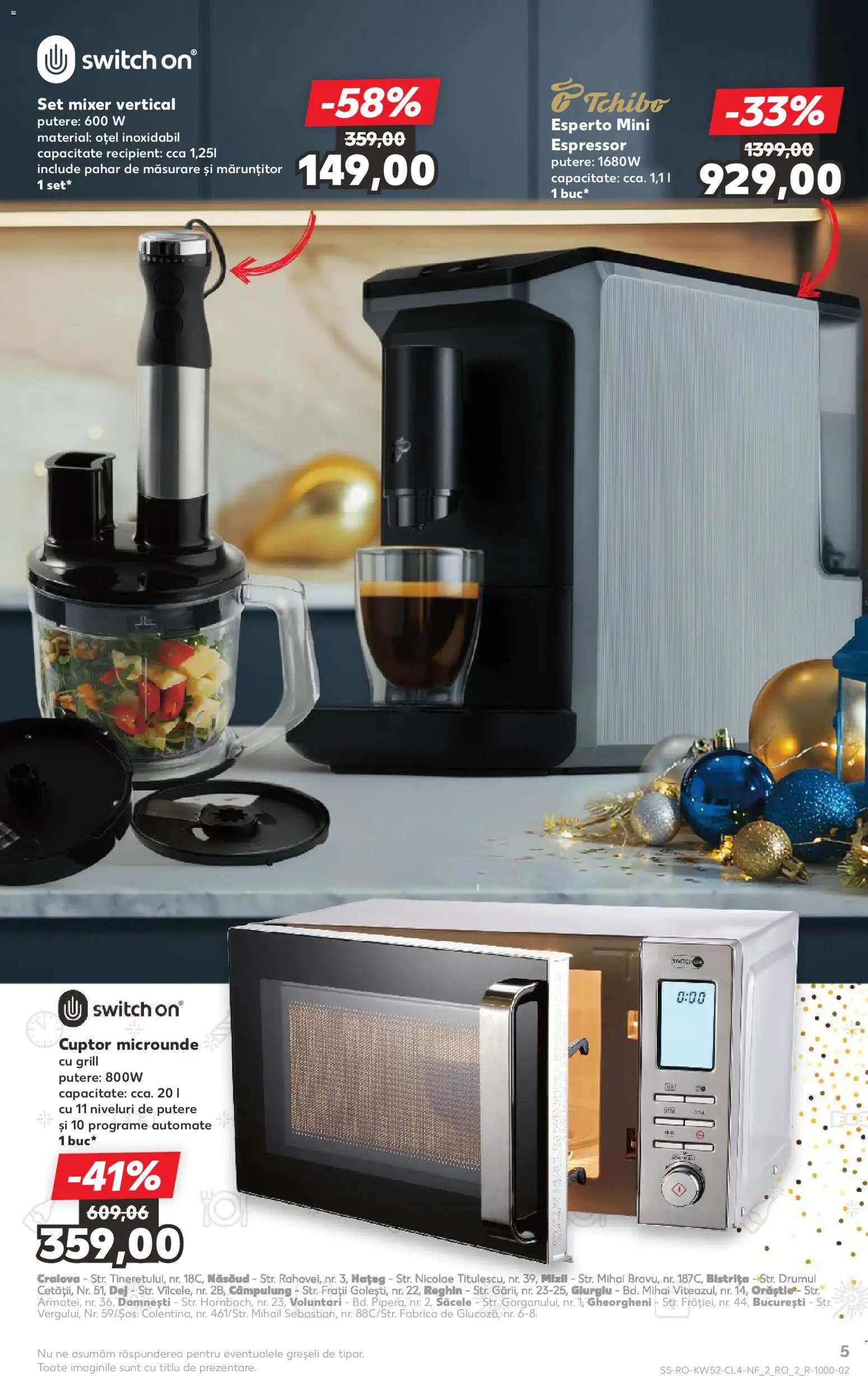 Catalog Kaufland 24 - 29 Decembrie 2025 | Pagina 5 | Produse: Espressor, Cuptor, Grill, Mixer
