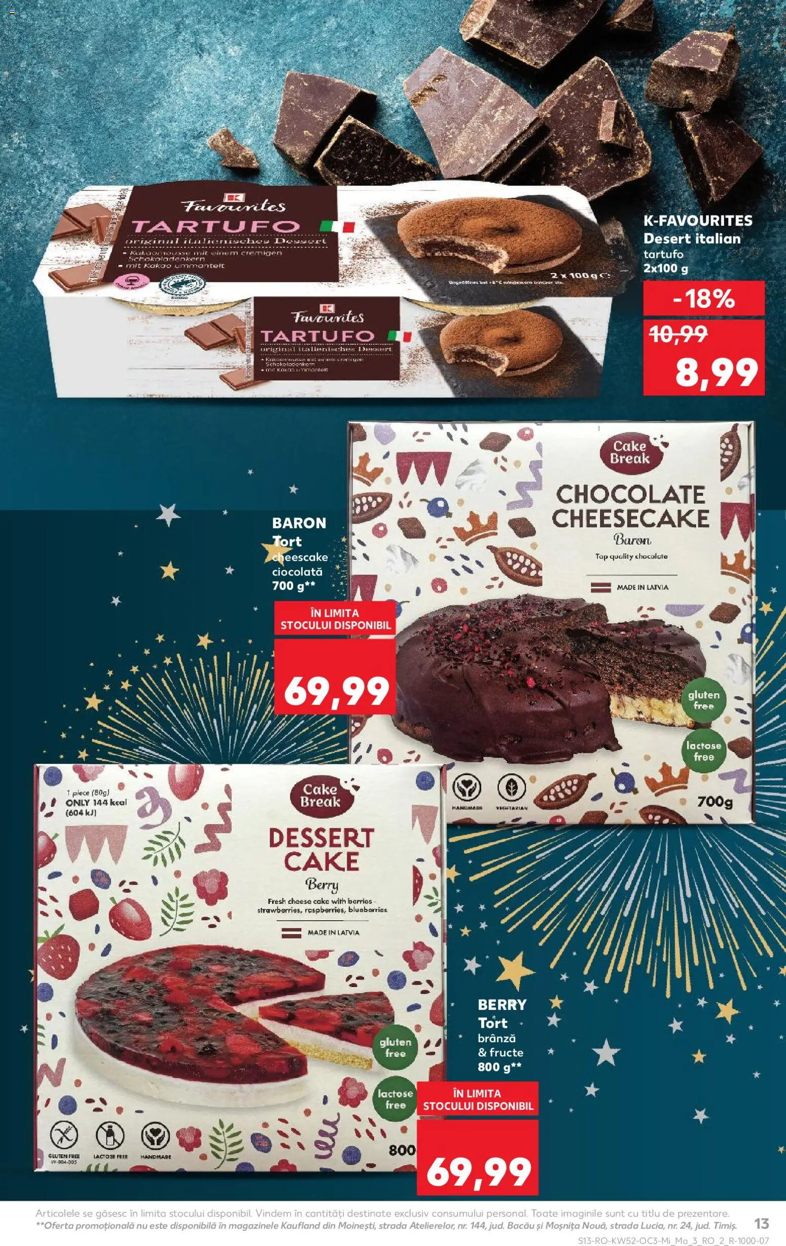 Catalog Kaufland 24 - 29 Decembrie 2025 | Pagina 13 | Produse: Tort, Brânză, Ciocolată, Fructe