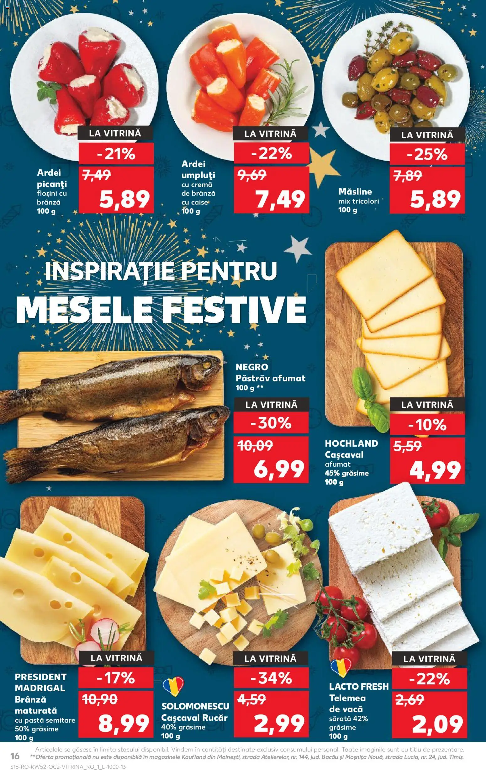 Catalog Kaufland 24 - 29 Decembrie 2025 | Pagina 16 | Produse: Cașcaval, Măsline, Cremă, Ardei umpluți