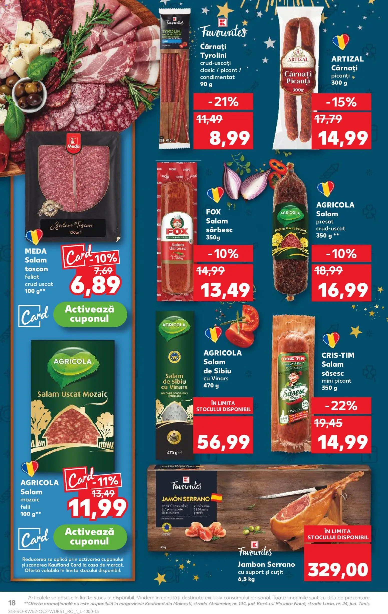Catalog Kaufland 24 - 29 Decembrie 2025 | Pagina 18 | Produse: Cuțit, Salam, Cârnați