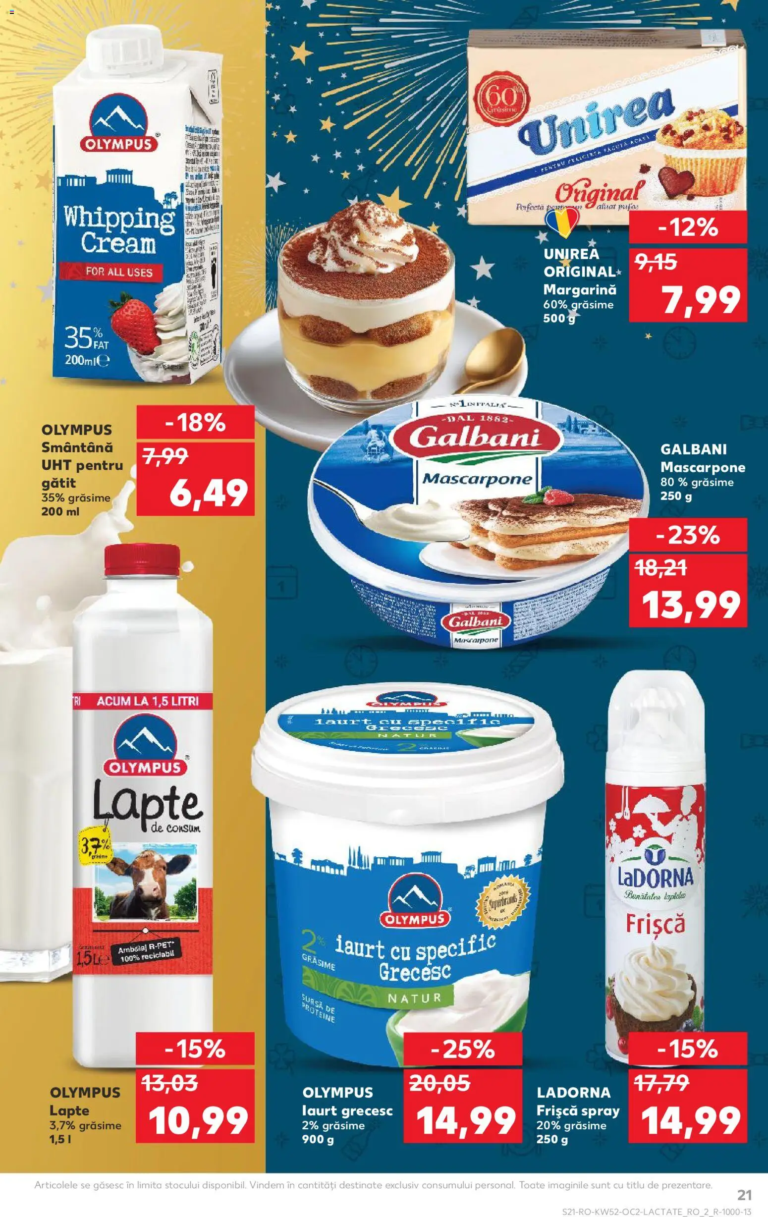 Catalog Kaufland 24 - 29 Decembrie 2025 | Pagina 21 | Produse: Masaüstü kılıfı, Lapte, Iaurt, Smântână