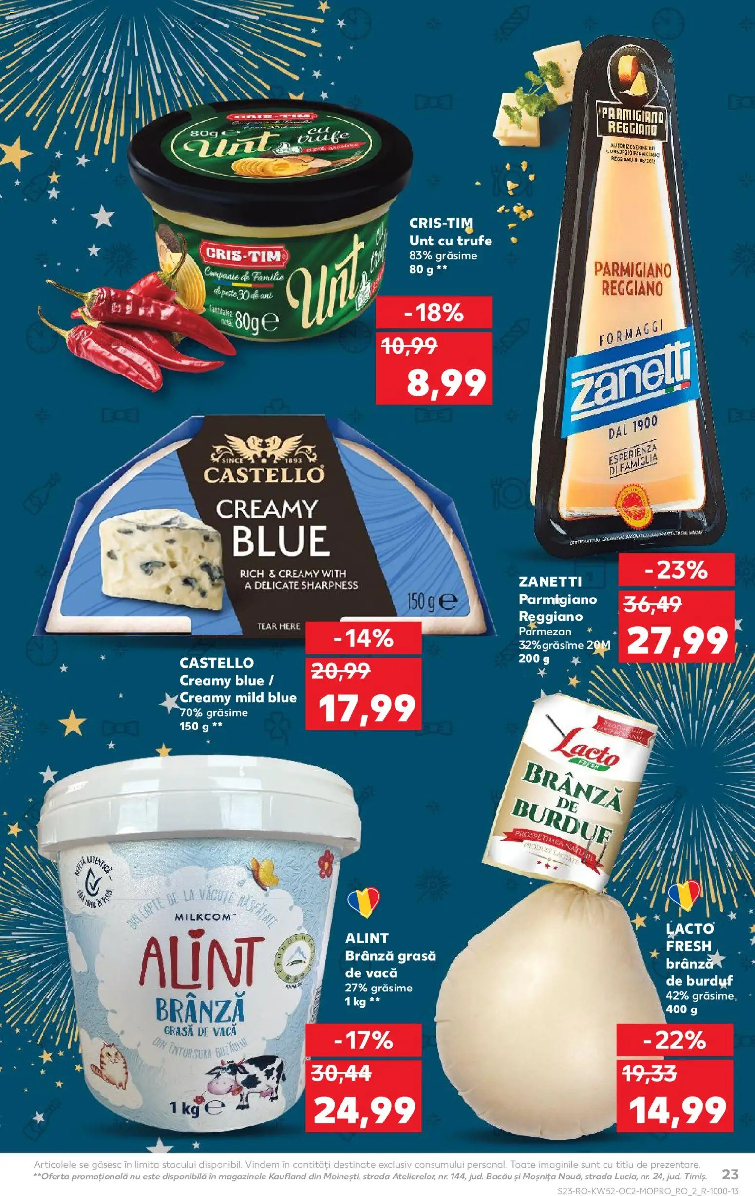 Catalog Kaufland 24 - 29 Decembrie 2025 | Pagina 23 | Produse: Unt, Pește, Brânză De Vacă, Parmezan