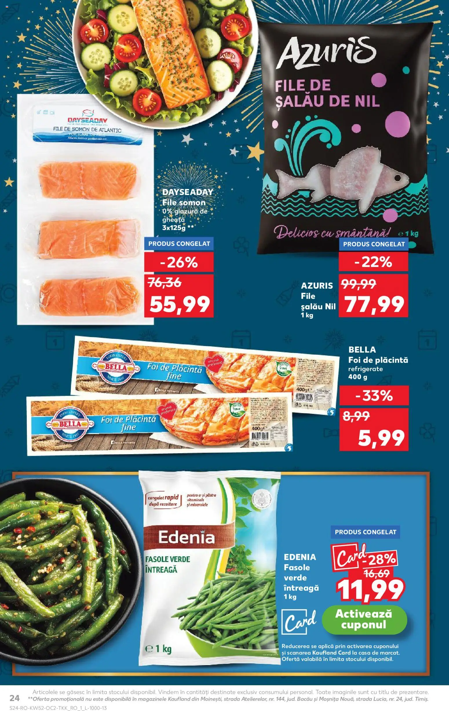 Catalog Kaufland 24 - 29 Decembrie 2025 | Pagina 24 | Produse: Plăcintă, Fasole verde, Smântână