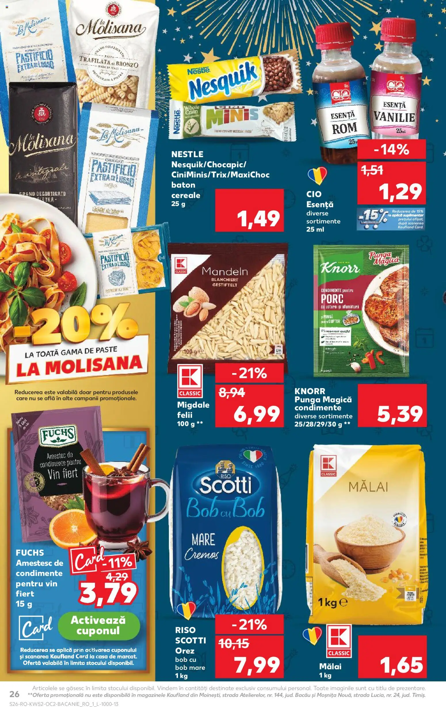Catalog Kaufland 24 - 29 Decembrie 2025 | Pagina 26 | Produse: Pungă, Cuptor, Mălai, Baton cereale