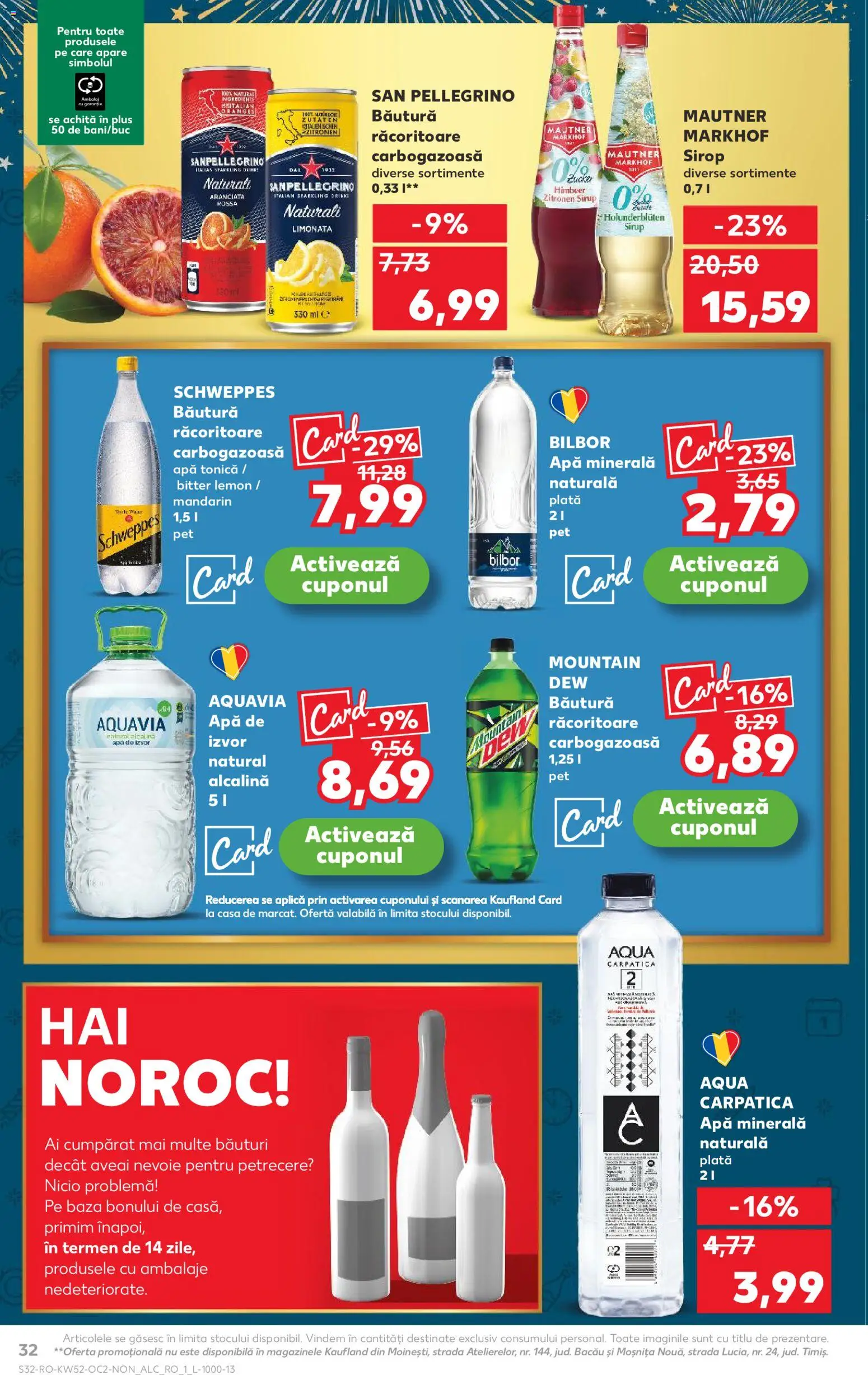 Catalog Kaufland 24 - 29 Decembrie 2025 | Pagina 32 | Produse: Yazı tahtası kalemi, Sirop, Apă