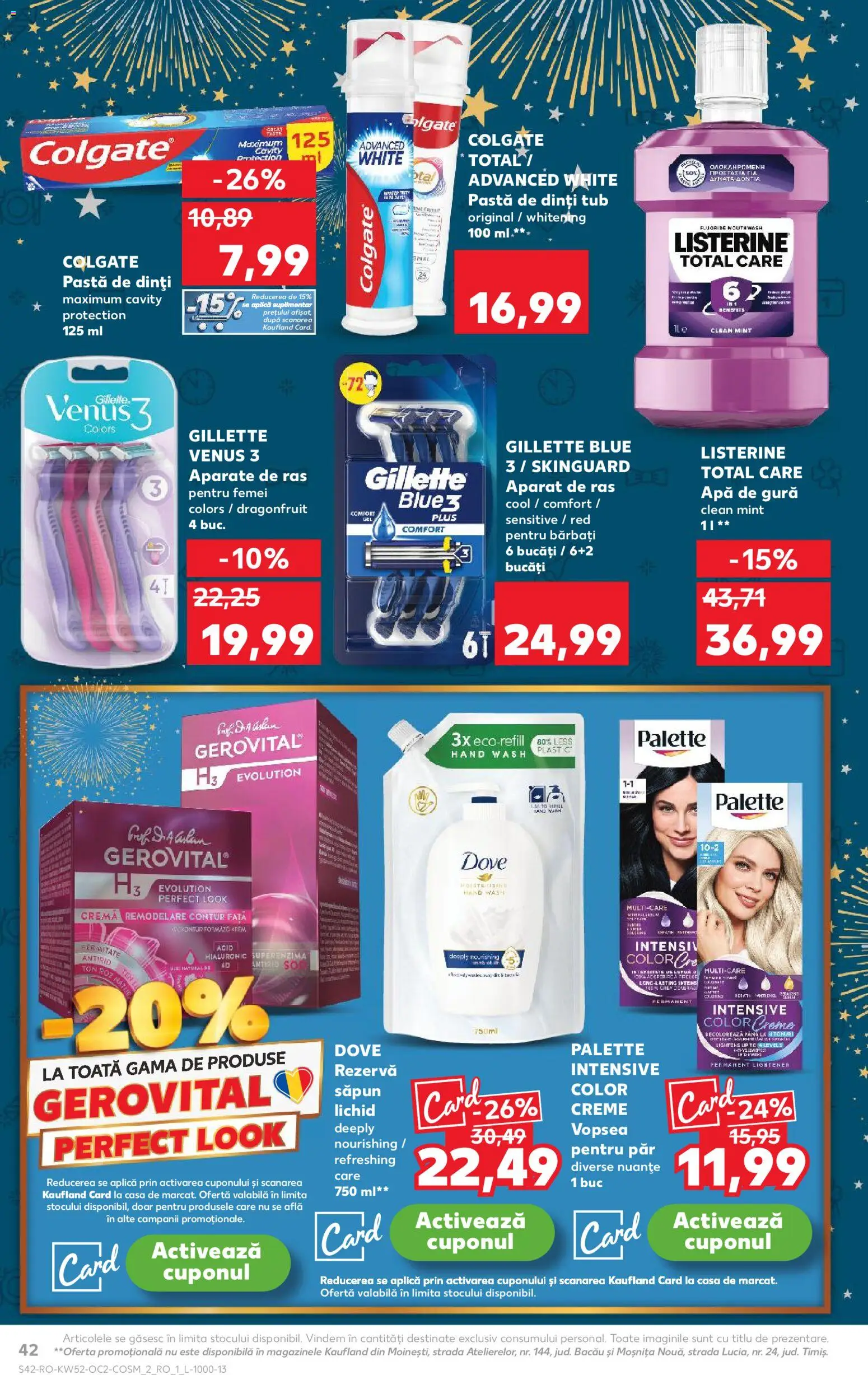 Catalog Kaufland 24 - 29 Decembrie 2025 | Pagina 42 | Produse: Aparat De Ras, Săpun, Apă de gură, Rezervă săpun