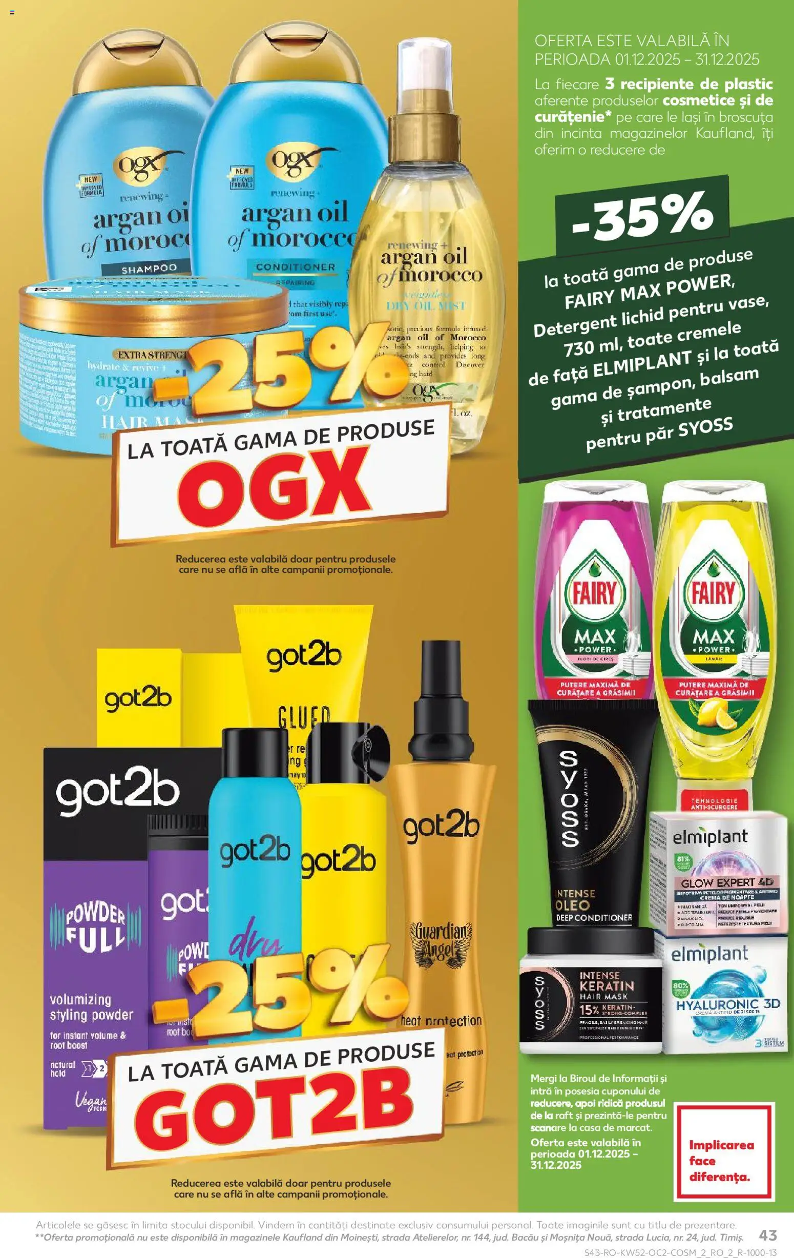 Catalog Kaufland 24 - 29 Decembrie 2025 | Pagina 43 | Produse: Cremă de noapte, Raft, Balsam, Cremă