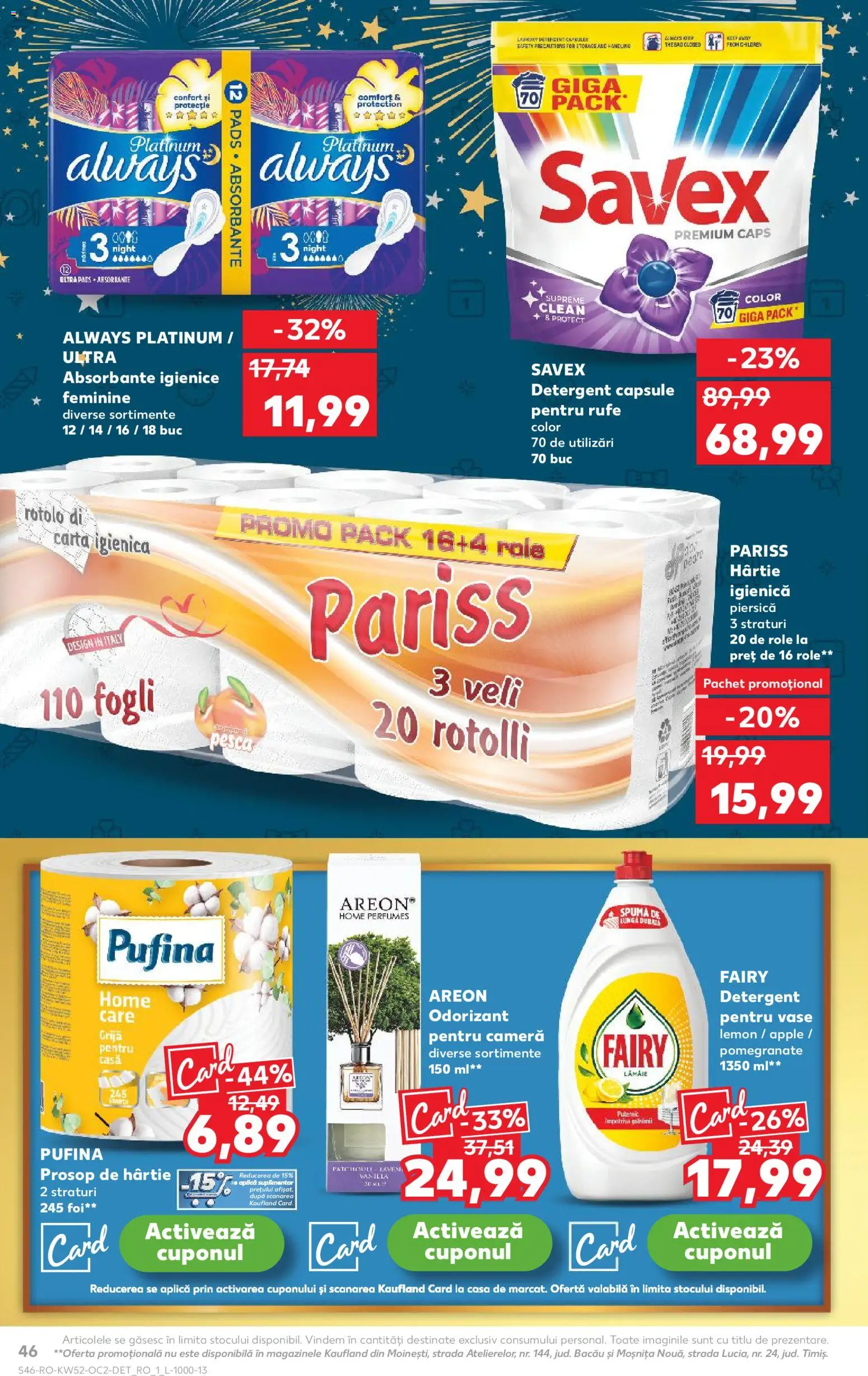 Catalog Kaufland 24 - 29 Decembrie 2025 | Pagina 46 | Produse: Piersică, Apple, Absorbante, Lămâie