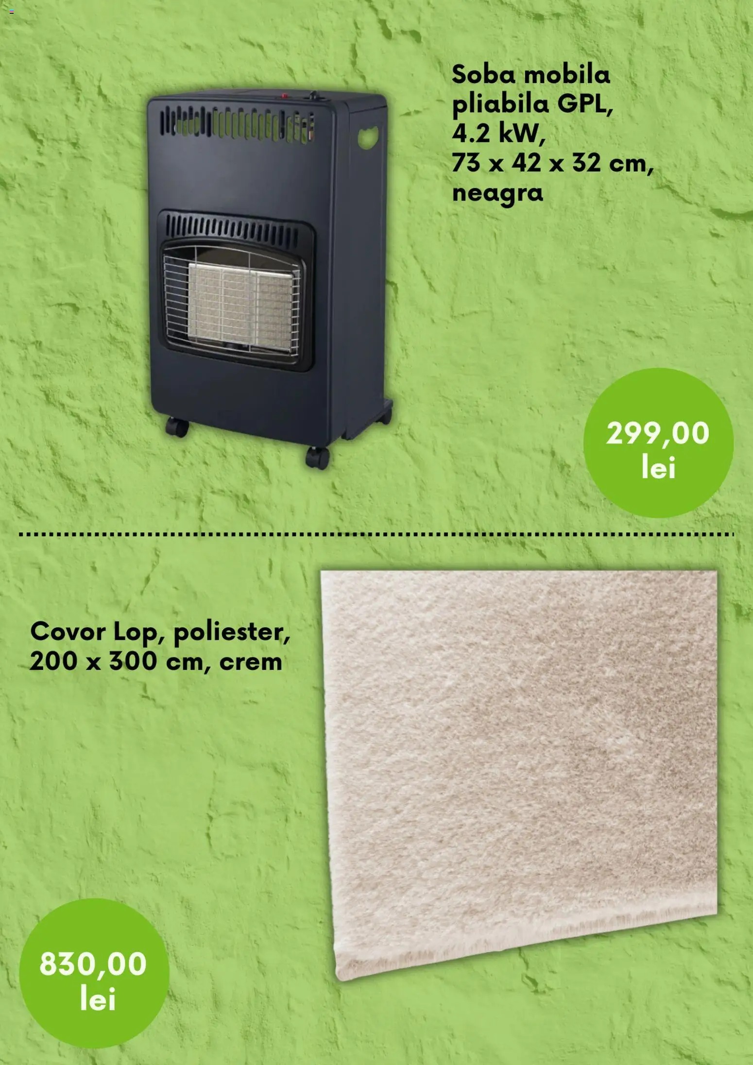 Catalog Leroy Merlin 30 Decembrie 2025 - 21 Ianuarie 2026 | Pagina 3 | Produse: Sobă, Covor