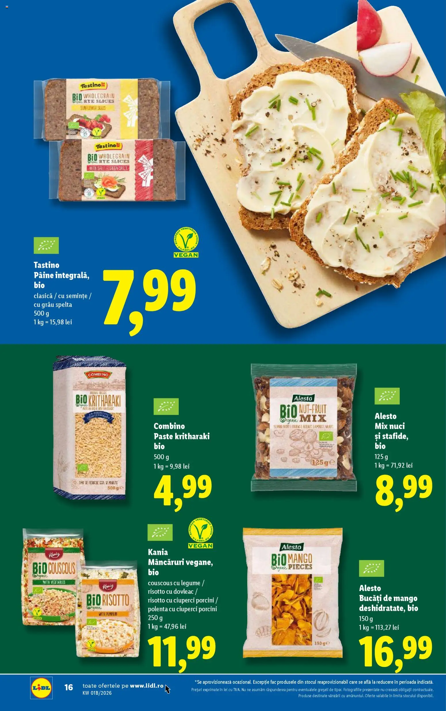 Catalog LIDL 2 - 3 Ianuarie 2026 | Pagina 16 | Produse: Şerit ödül, Dovleac, Ciuperci, Mango