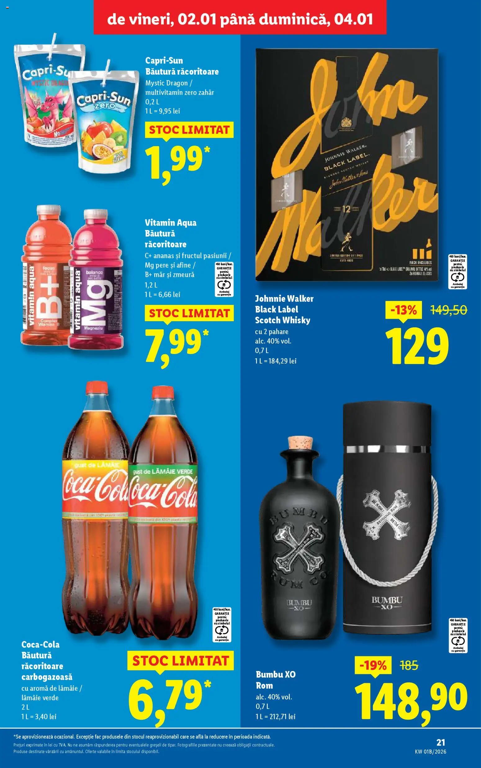 Catalog LIDL 2 - 3 Ianuarie 2026 | Pagina 21 | Produse: Pahare, Rom, Zahăr, Lămâie