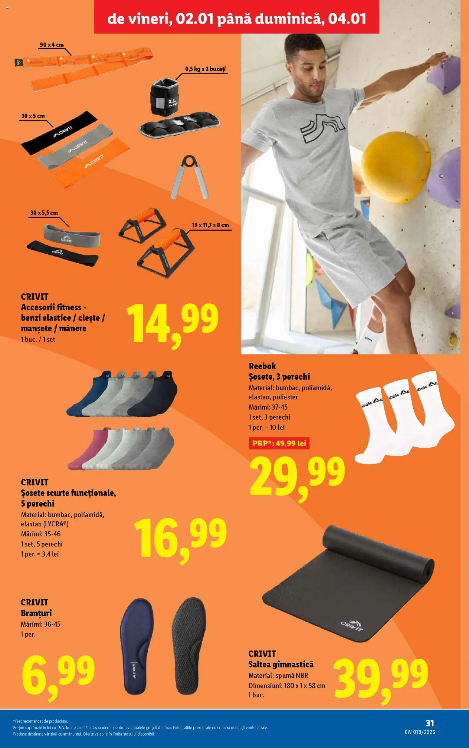 Catalog LIDL 2 - 3 Ianuarie 2026 | Pagina 31 | Produse: Clește, Saltea, Șosete