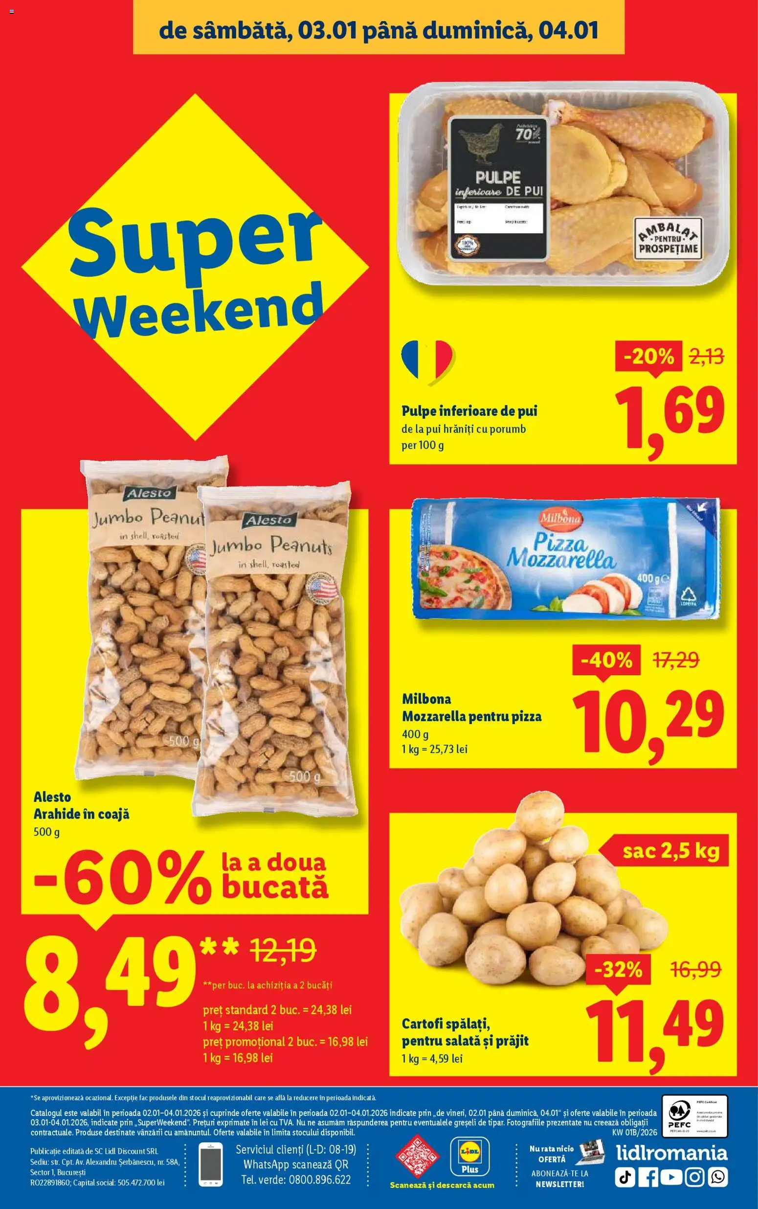 Catalog LIDL 2 - 3 Ianuarie 2026 | Pagina 38 | Produse: Arahide, Mozzarella, Pizza, Cartofi