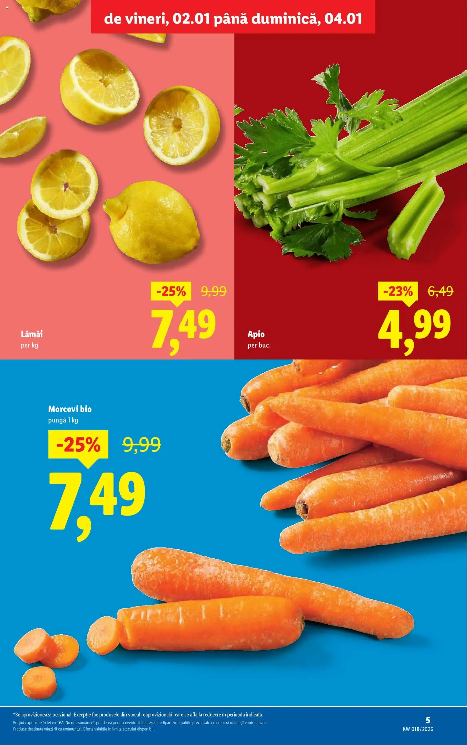 Catalog LIDL 2 - 3 Ianuarie 2026 | Pagina 5 | Produse: Şerit ödül, Pungă, Morcovi