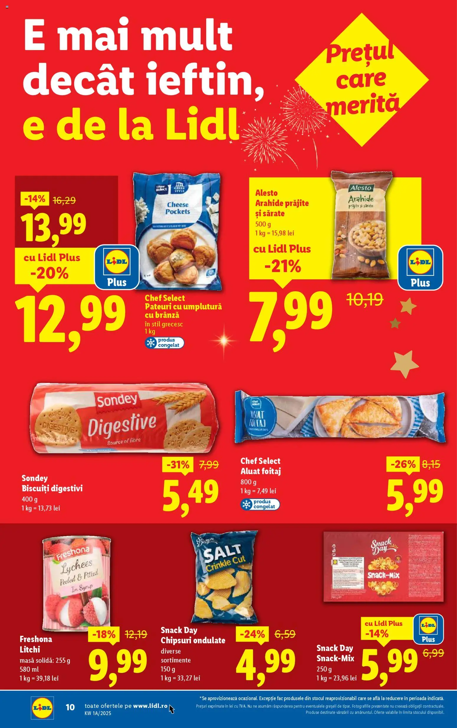 Catalog LIDL 27 - 30 Decembrie 2025 | Pagina 10 | Produse: Aluat, Arahide, Brânză, Chipsuri