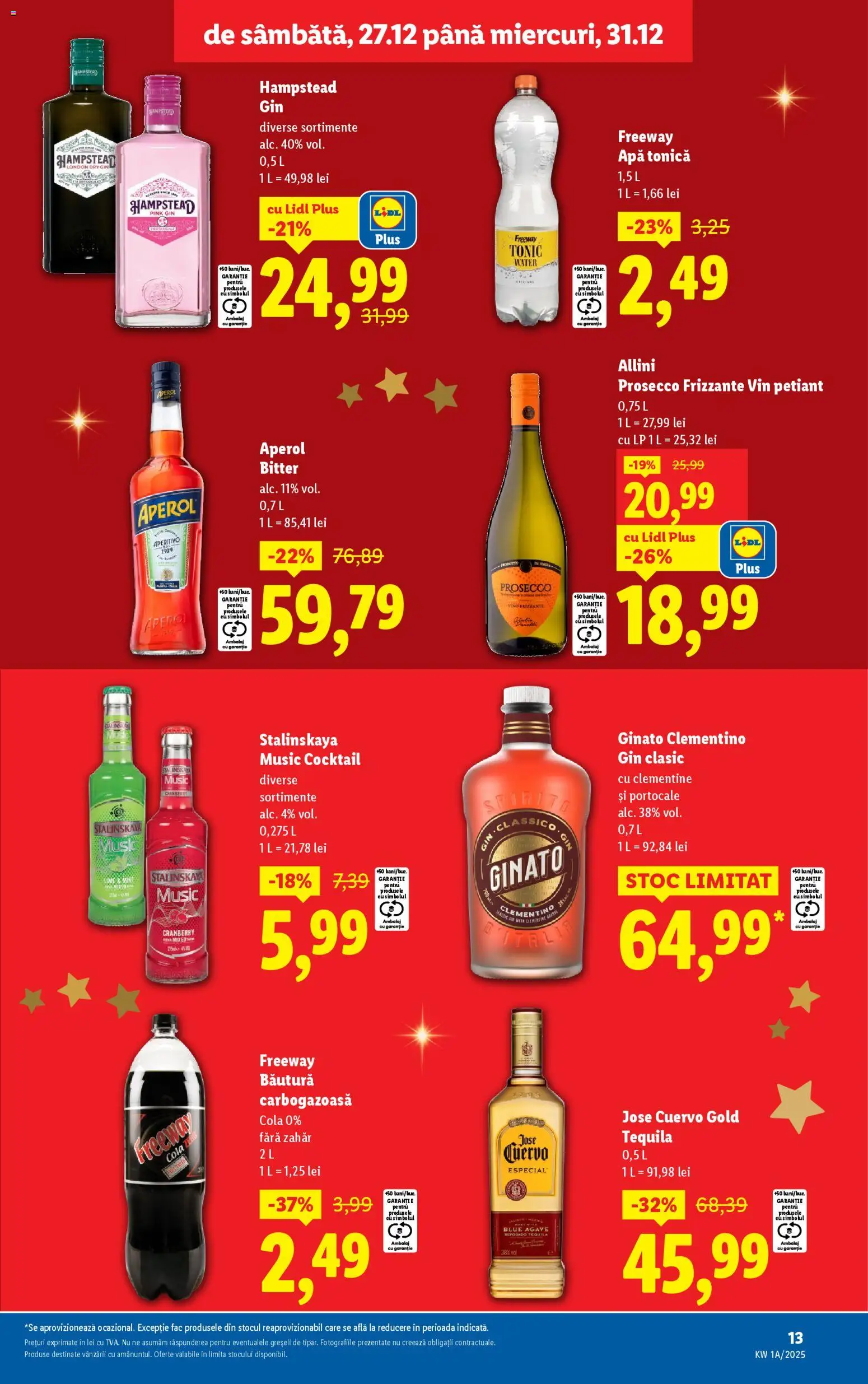 Catalog LIDL 27 - 30 Decembrie 2025 | Pagina 13 | Produse: Prosecco, Portocale, Gin, Apă