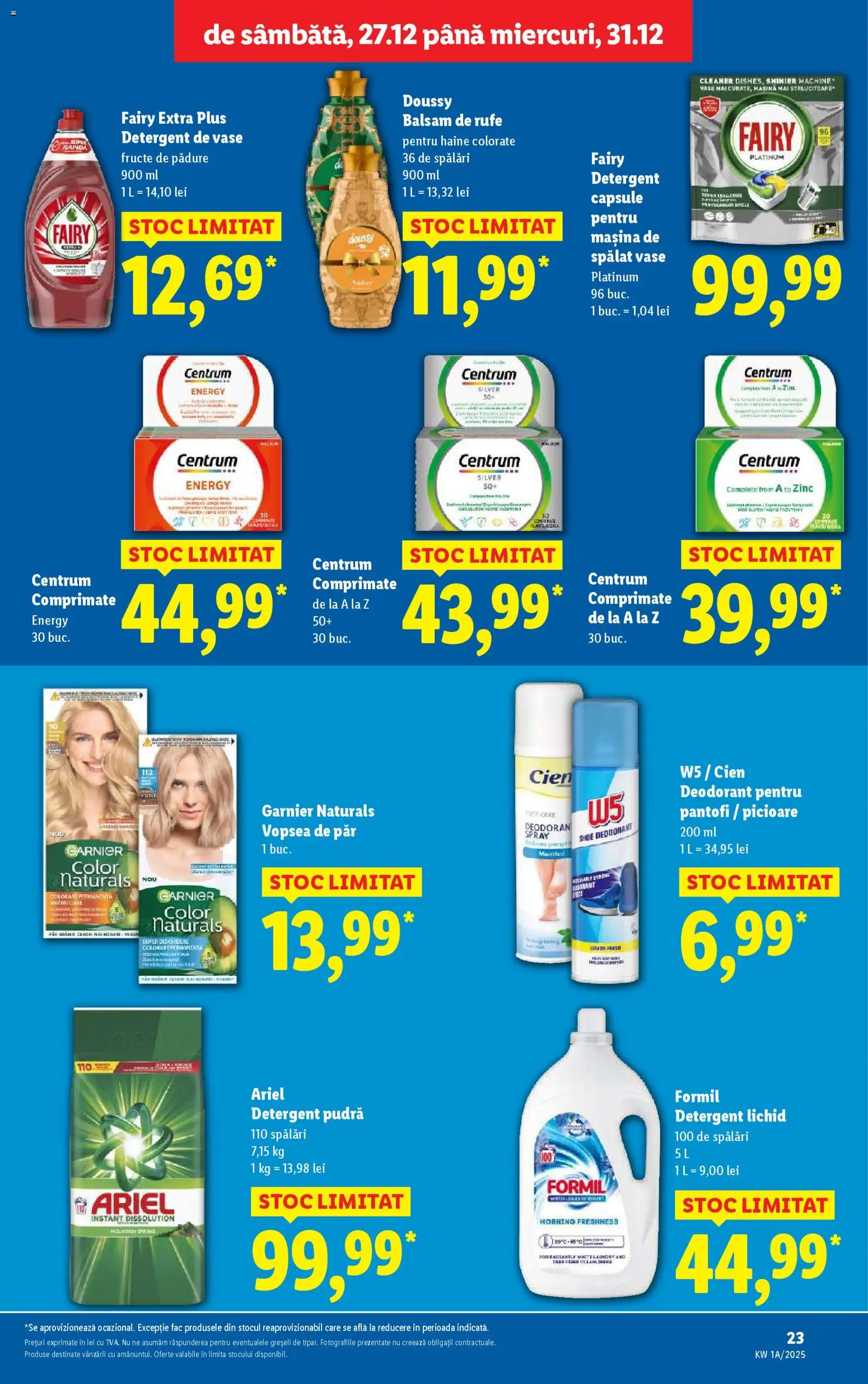 Catalog LIDL 27 - 30 Decembrie 2025 | Pagina 23 | Produse: Mașină De Spălat, Pudră, Fructe, Vopsea de păr
