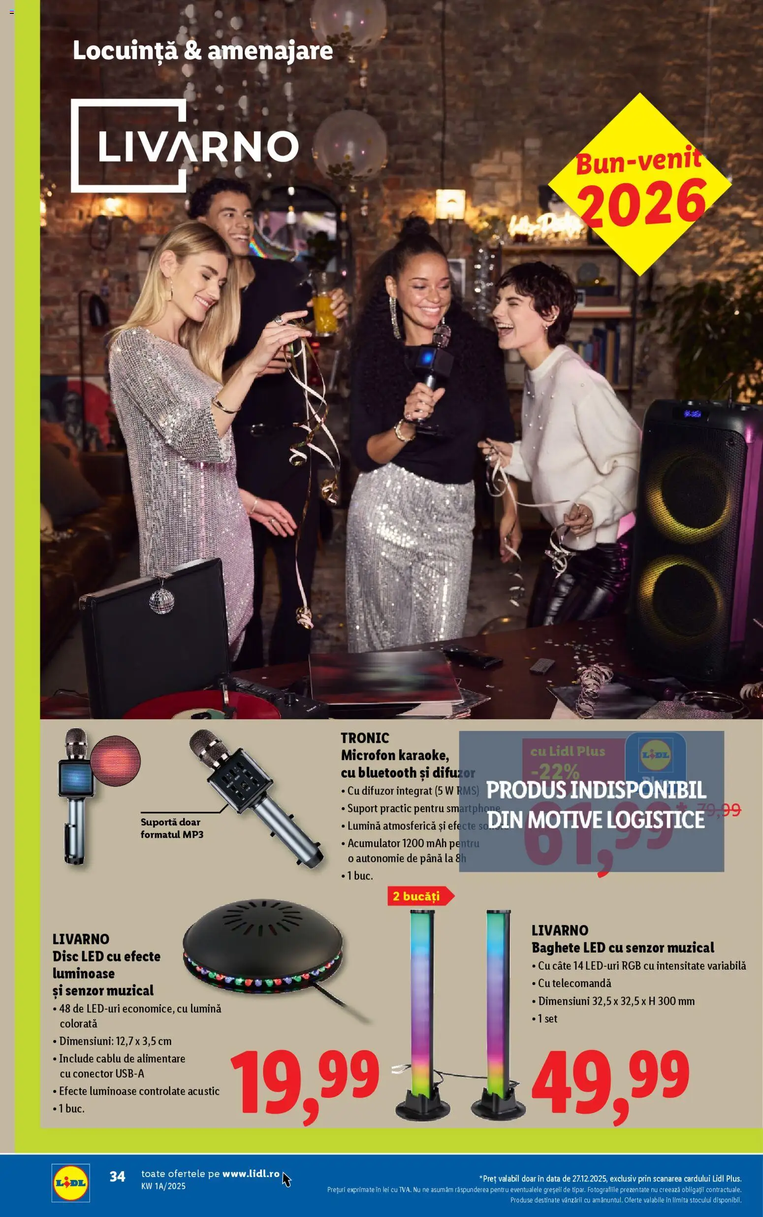 Catalog LIDL 27 - 30 Decembrie 2025 | Pagina 34 | Produse: Mp3, Difuzor, Microfon, Babak