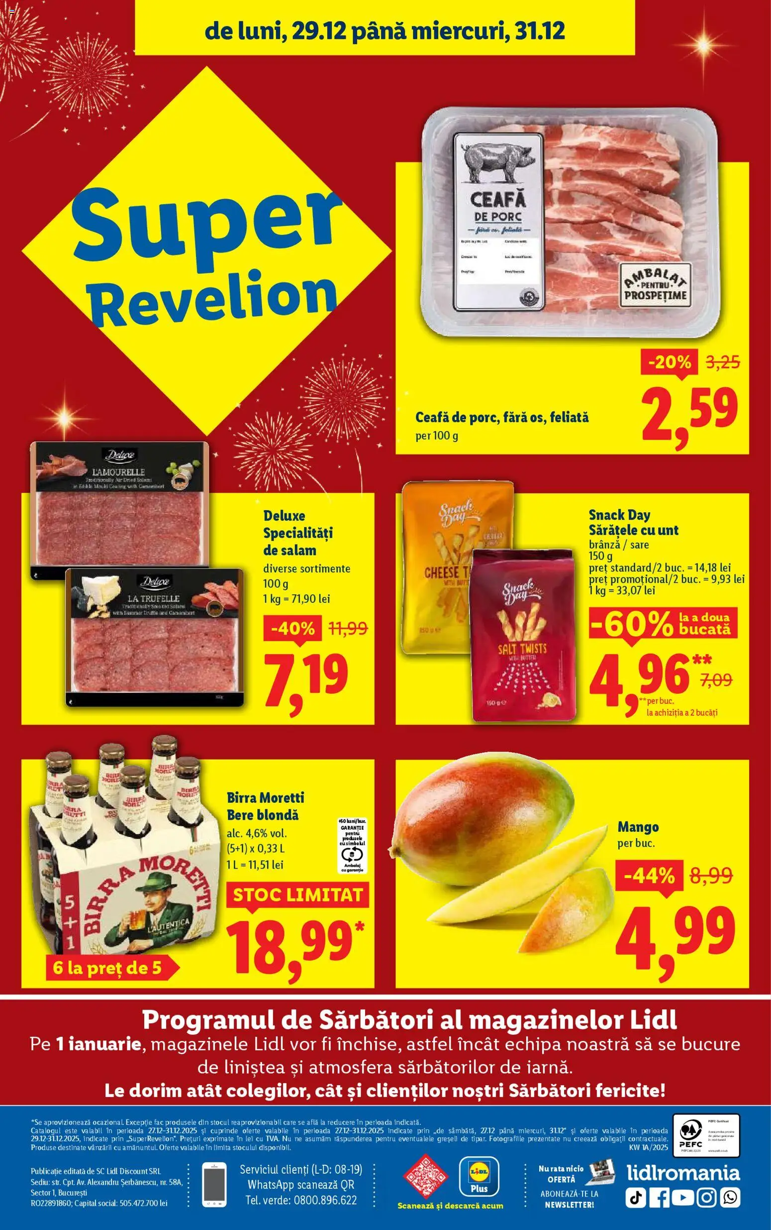 Catalog LIDL 27 - 30 Decembrie 2025 | Pagina 38 | Produse: Keçeli kalem, Salam, Sare, Mango