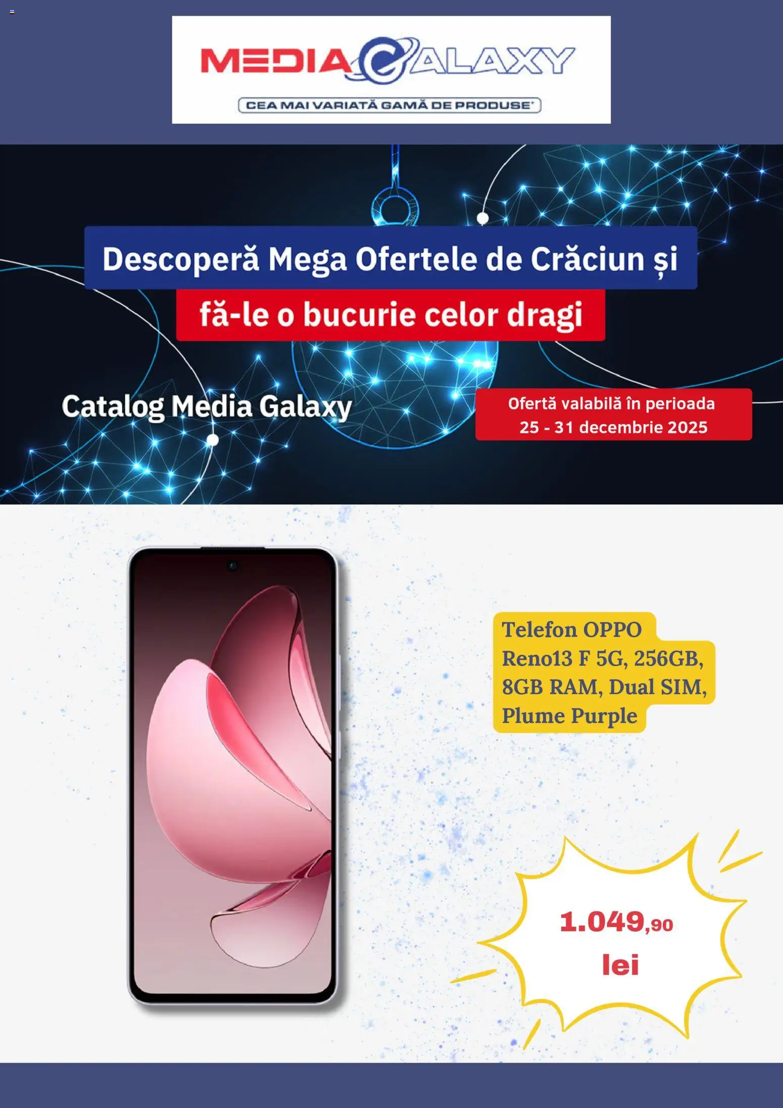Catalog Media Galaxy 25 - 30 Decembrie 2025 | Pagina 1 | Produse: Telefon