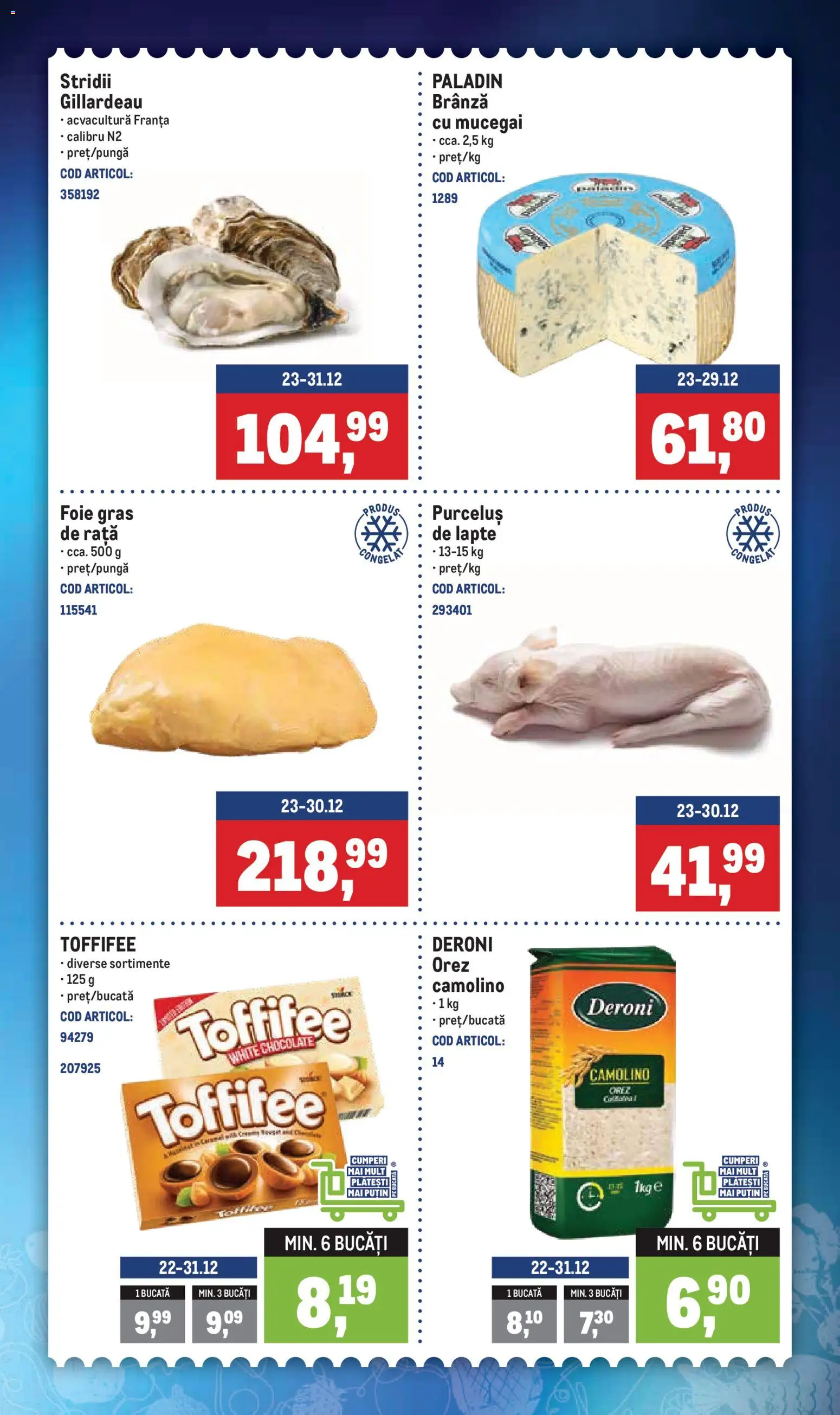 Catalog METRO 29 Decembrie 2025 - 4 Ianuarie 2026 | Pagina 2 | Produse: Ödül oyuncağı, Rață, Brânză, Orez