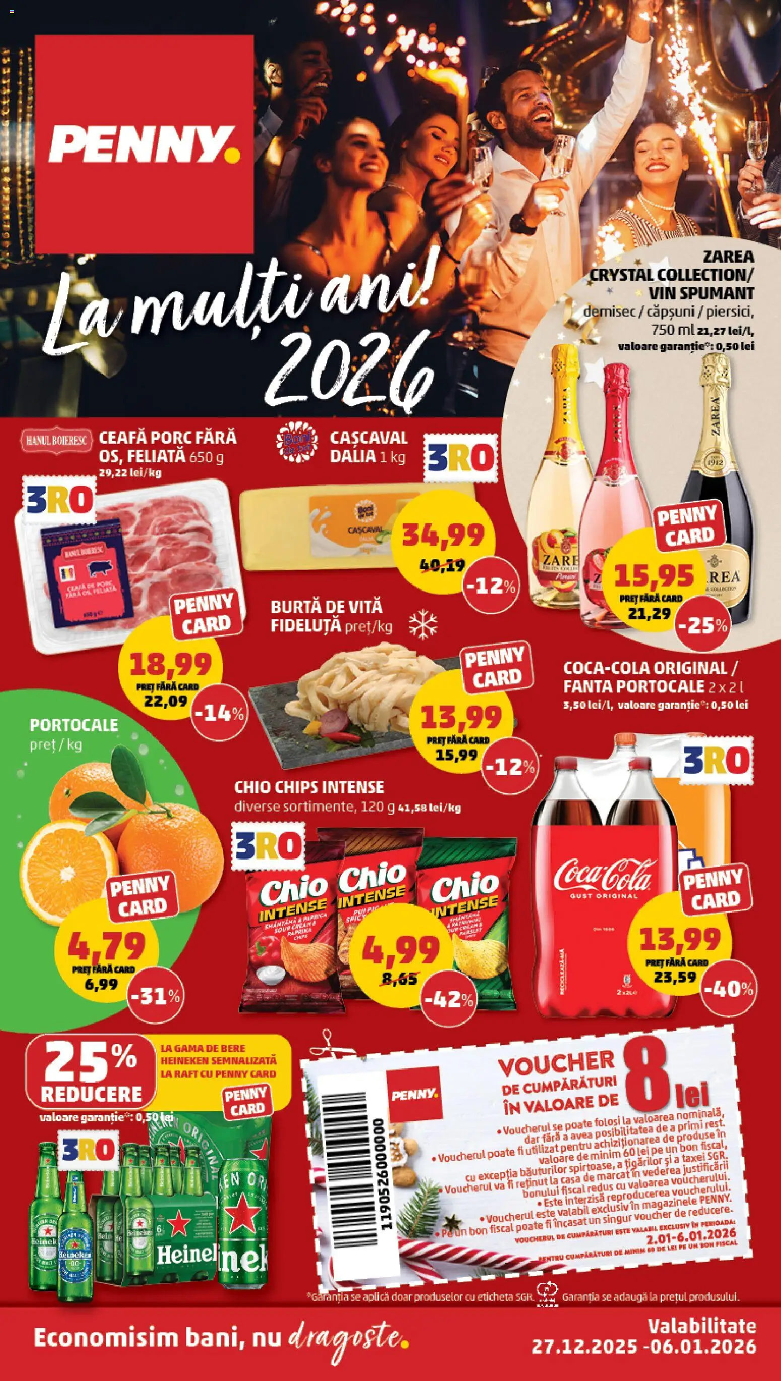 Catalog PENNY Market 27 Decembrie 2025 - 5 Ianuarie 2026 | Pagina 1 | Produse: Raft, Vin, Portocale, Căpșuni