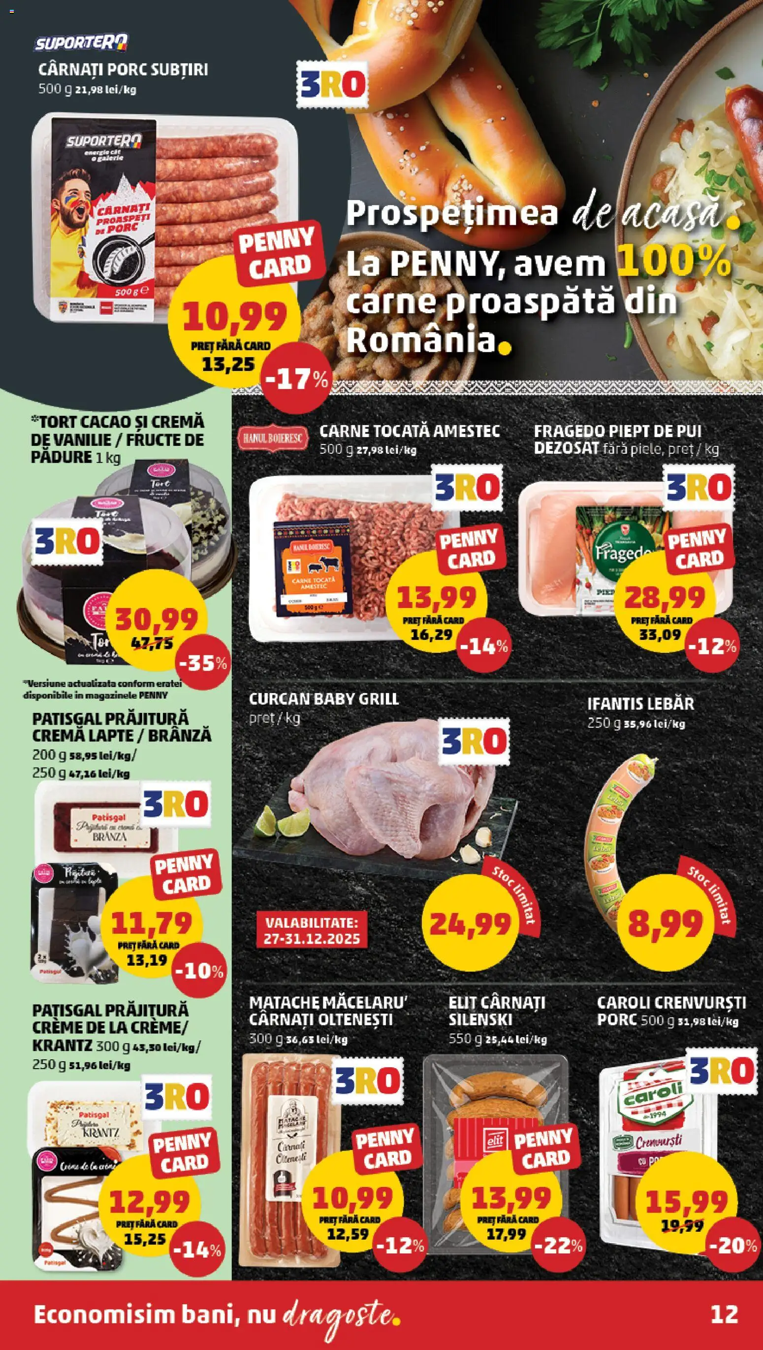 Catalog PENNY Market 27 Decembrie 2025 - 5 Ianuarie 2026 | Pagina 12 | Produse: Tort, Lapte, Cacao, Fructe