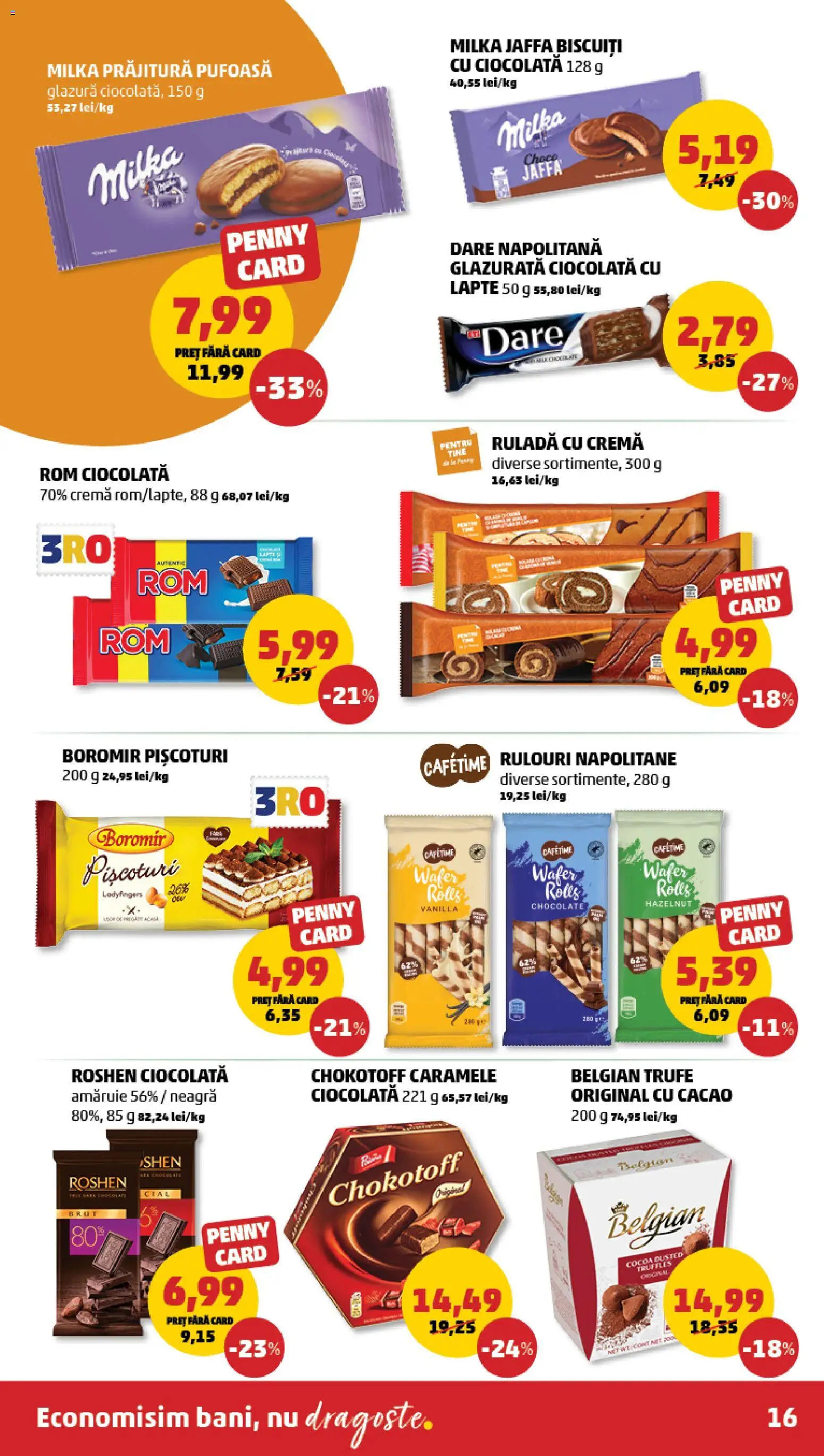 Catalog PENNY Market 27 Decembrie 2025 - 5 Ianuarie 2026 | Pagina 16 | Produse: Prăjitură, Lapte, Rom, Caramele