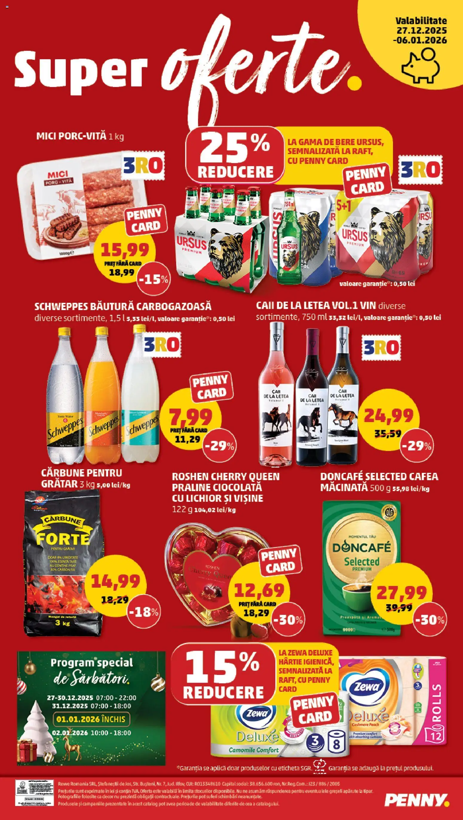 Catalog PENNY Market 27 Decembrie 2025 - 5 Ianuarie 2026 | Pagina 20 | Produse: Mici, Praline, Cafea, Bere
