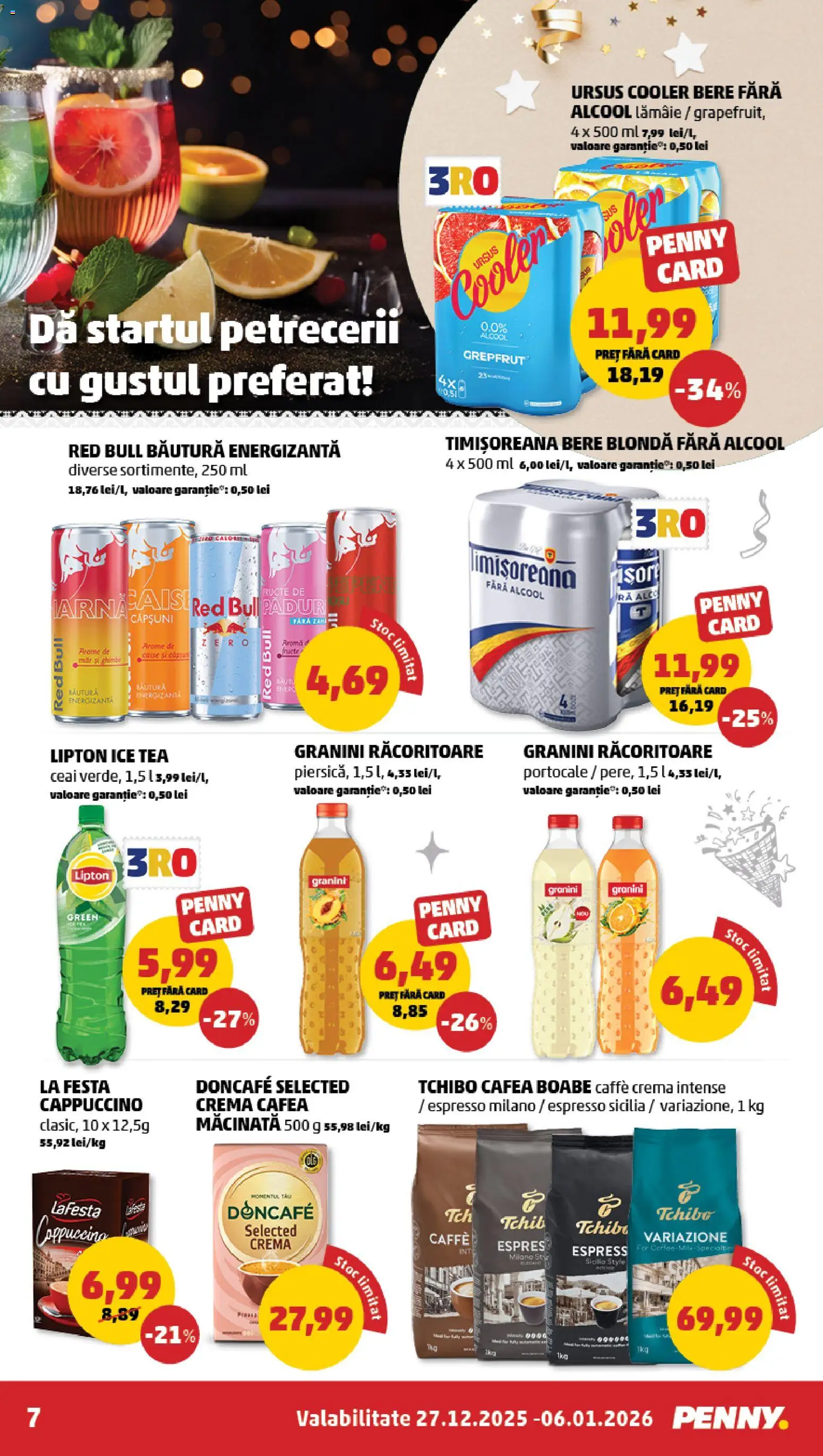 Catalog PENNY Market 27 Decembrie 2025 - 5 Ianuarie 2026 | Pagina 7 | Produse: Delgeç, Cremă, Băutură energizantă, Lămâie
