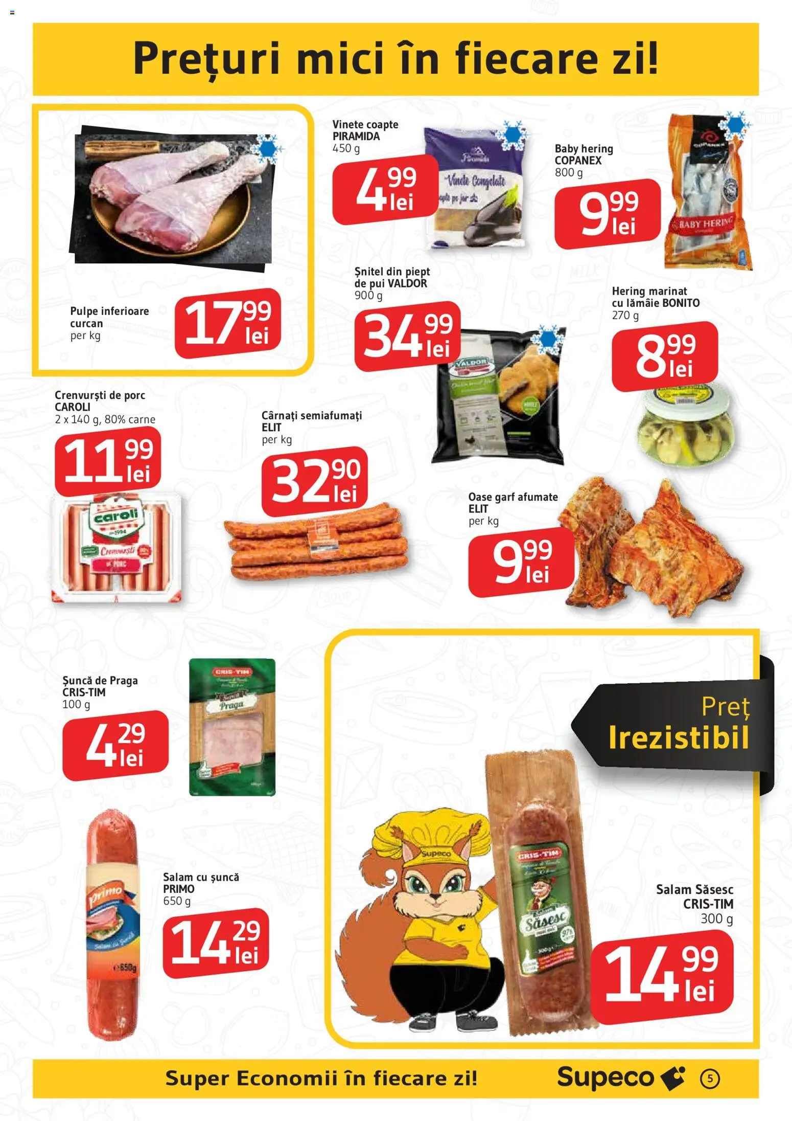 Catalog Supeco 8 - 20 Ianuarie 2026 | Pagina 5 | Produse: Salam, Șuncă, Lămâie, Cârnați