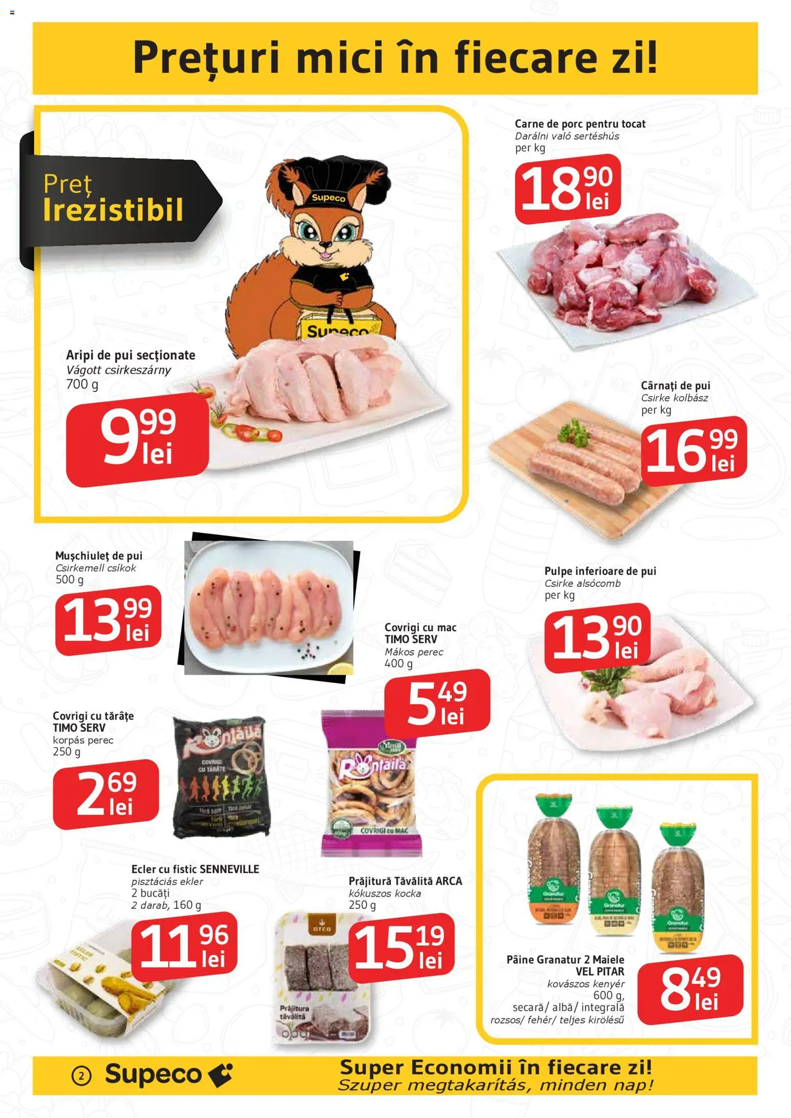 Catalog Supeco 8 - 20 Ianuarie 2026 | Pagina 2 | Produse: Mici, Prăjitură, Pâine, Carne De Porc