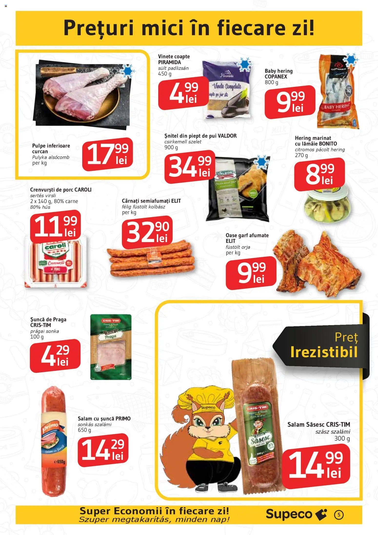 Catalog Supeco 8 - 20 Ianuarie 2026 | Pagina 5 | Produse: Hacıyatmaz Kedi Oyuncağı, Salam, Șuncă, Cârnați