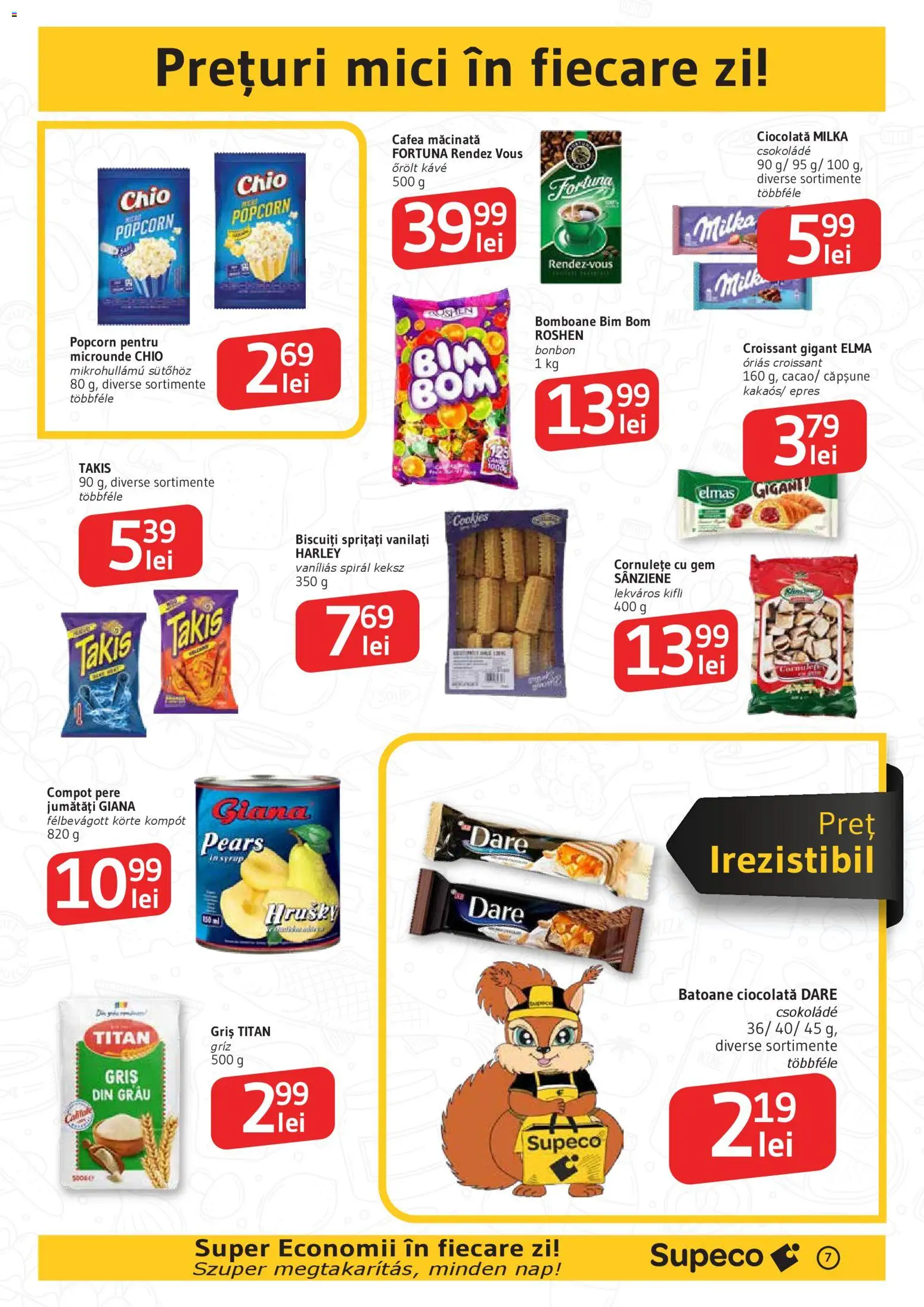 Catalog Supeco 8 - 20 Ianuarie 2026 | Pagina 7 | Produse: Ciocolată, Compot, Cornulețe, Biscuiți