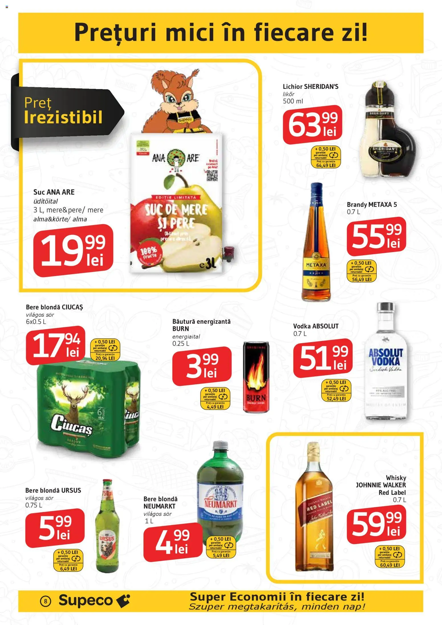 Catalog Supeco 8 - 20 Ianuarie 2026 | Pagina 8 | Produse: Mici, Suc, Bere, Vodka