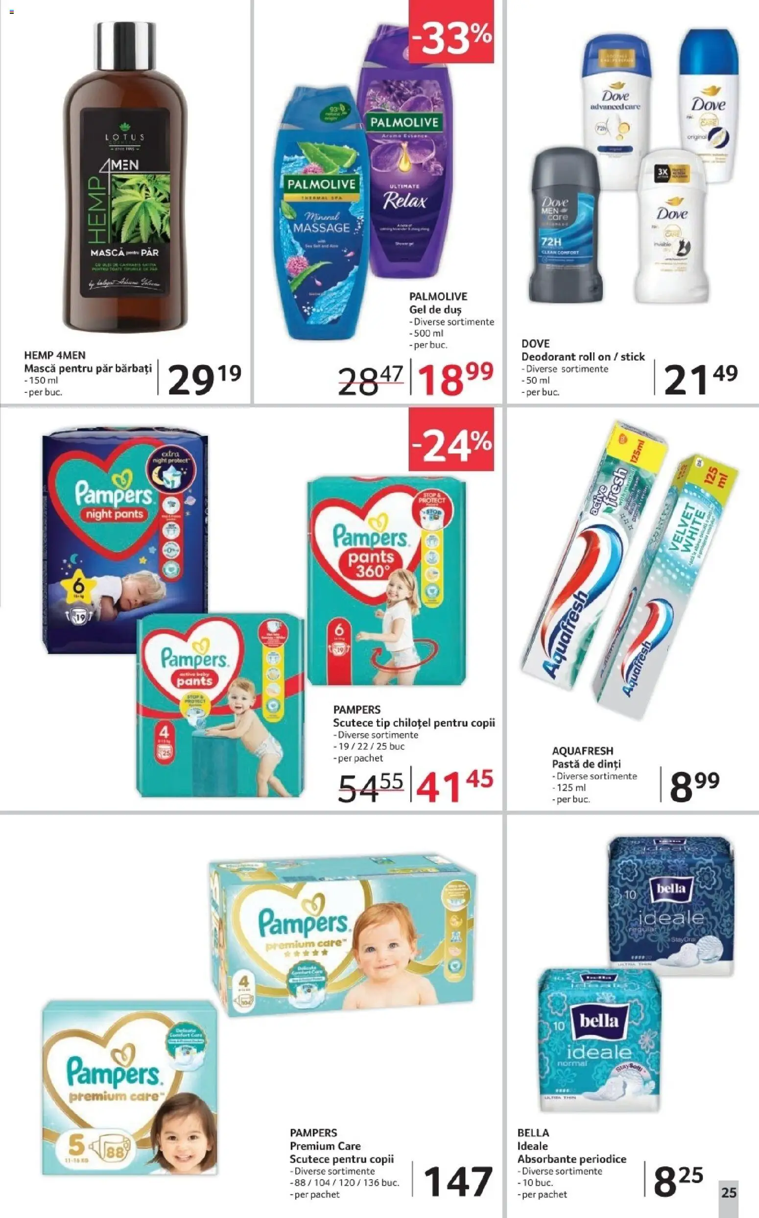 Catalog Selgros 2 - 21 Ianuarie 2026 | Pagina 25 | Produse: Duș, Deodorant, Pastă de dinți, Absorbante