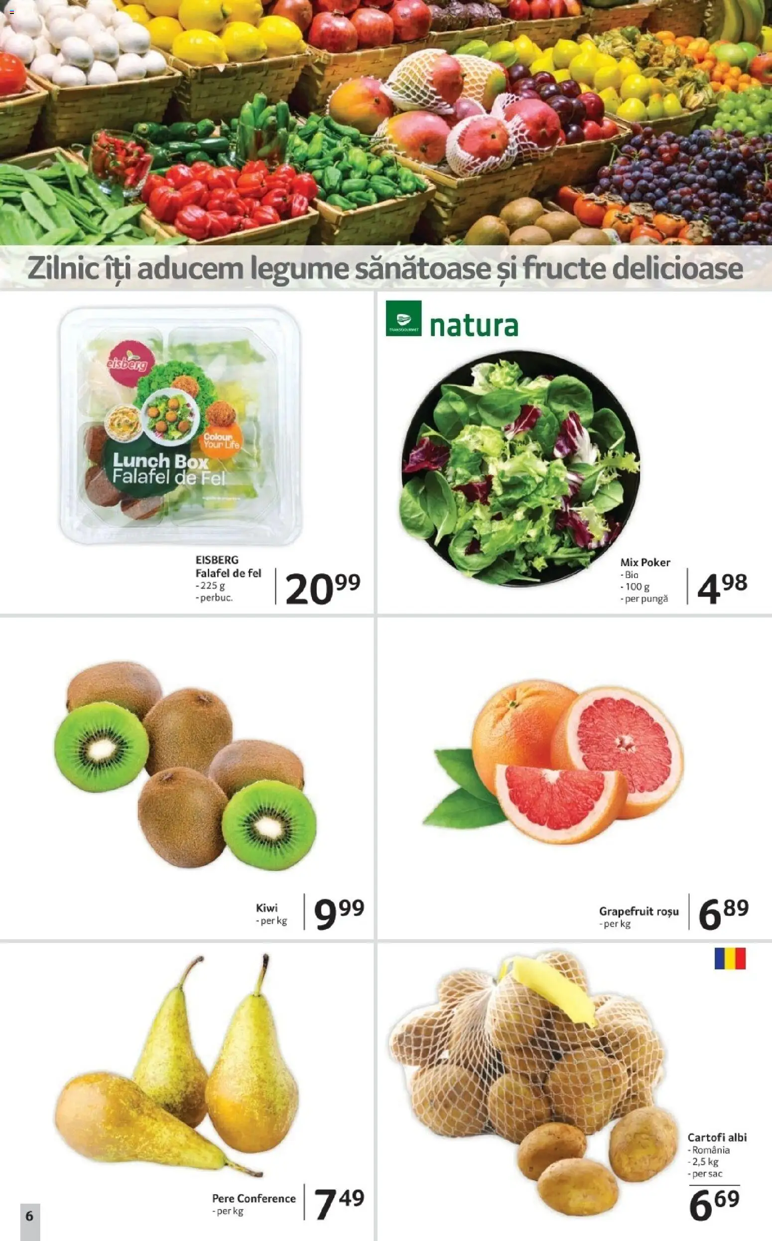 Catalog Selgros 2 - 21 Ianuarie 2026 | Pagina 6 | Produse: Pungă, Kiwi, Cartofi, Legume