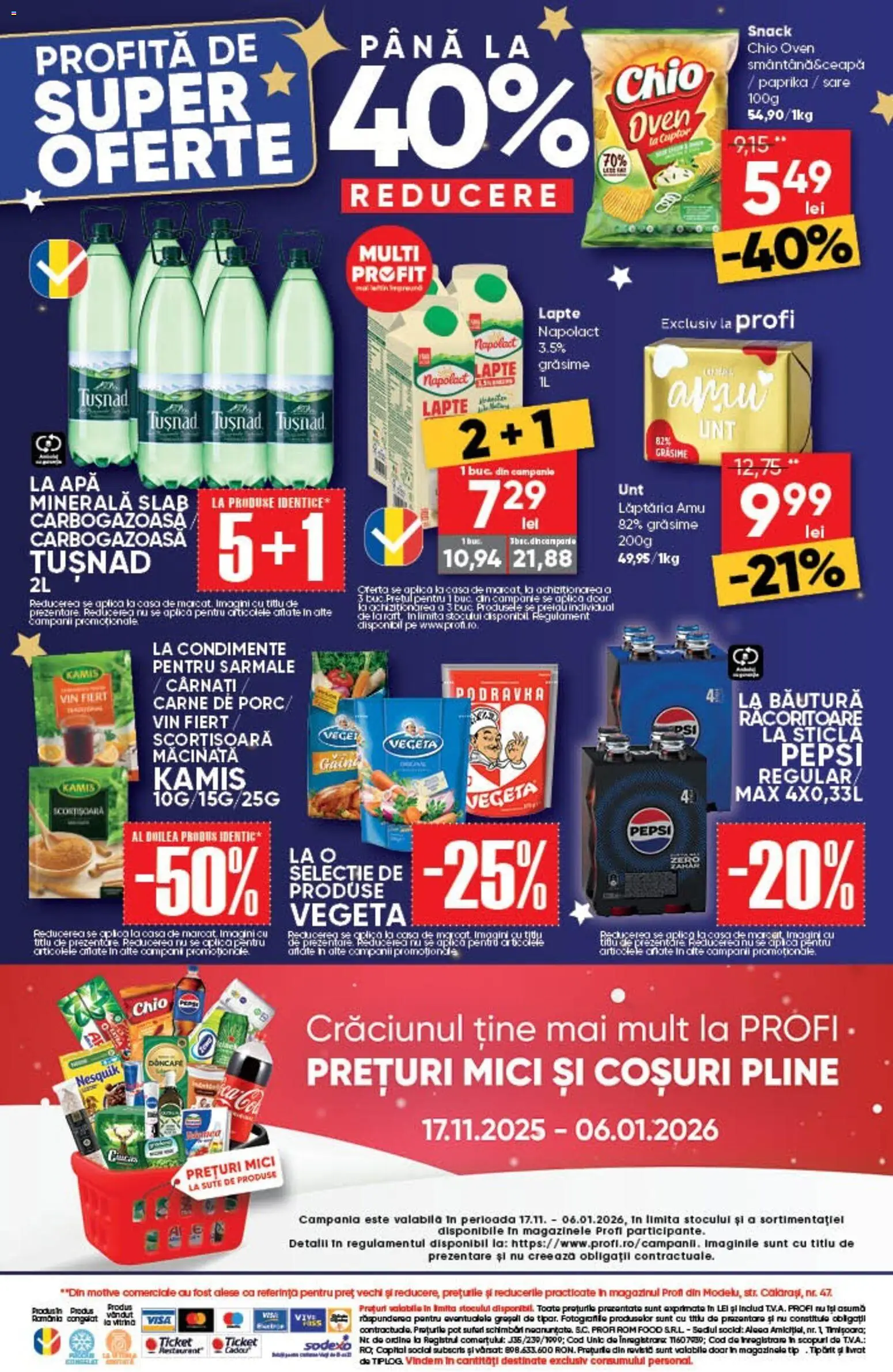 Catalog Profi 26 Decembrie 2025 - 5 Ianuarie 2026 | Pagina 13 | Produse: Mici, Vin, Apă, Sare